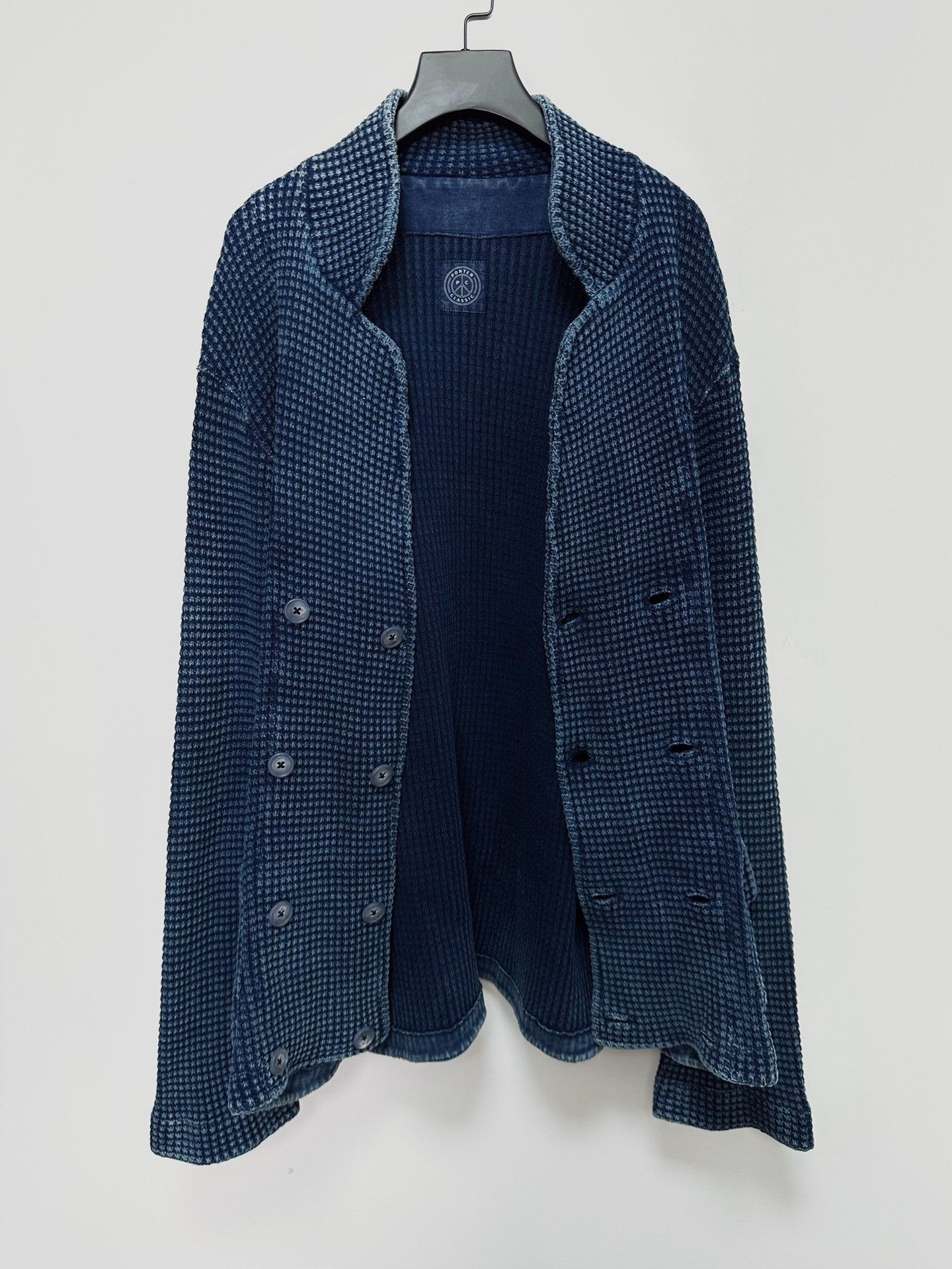 Porter Classic PORTER CLASSIC Indigo Double-Breasted Jacket Size US XL / EU 56 / 4 - 2 Thumbnail