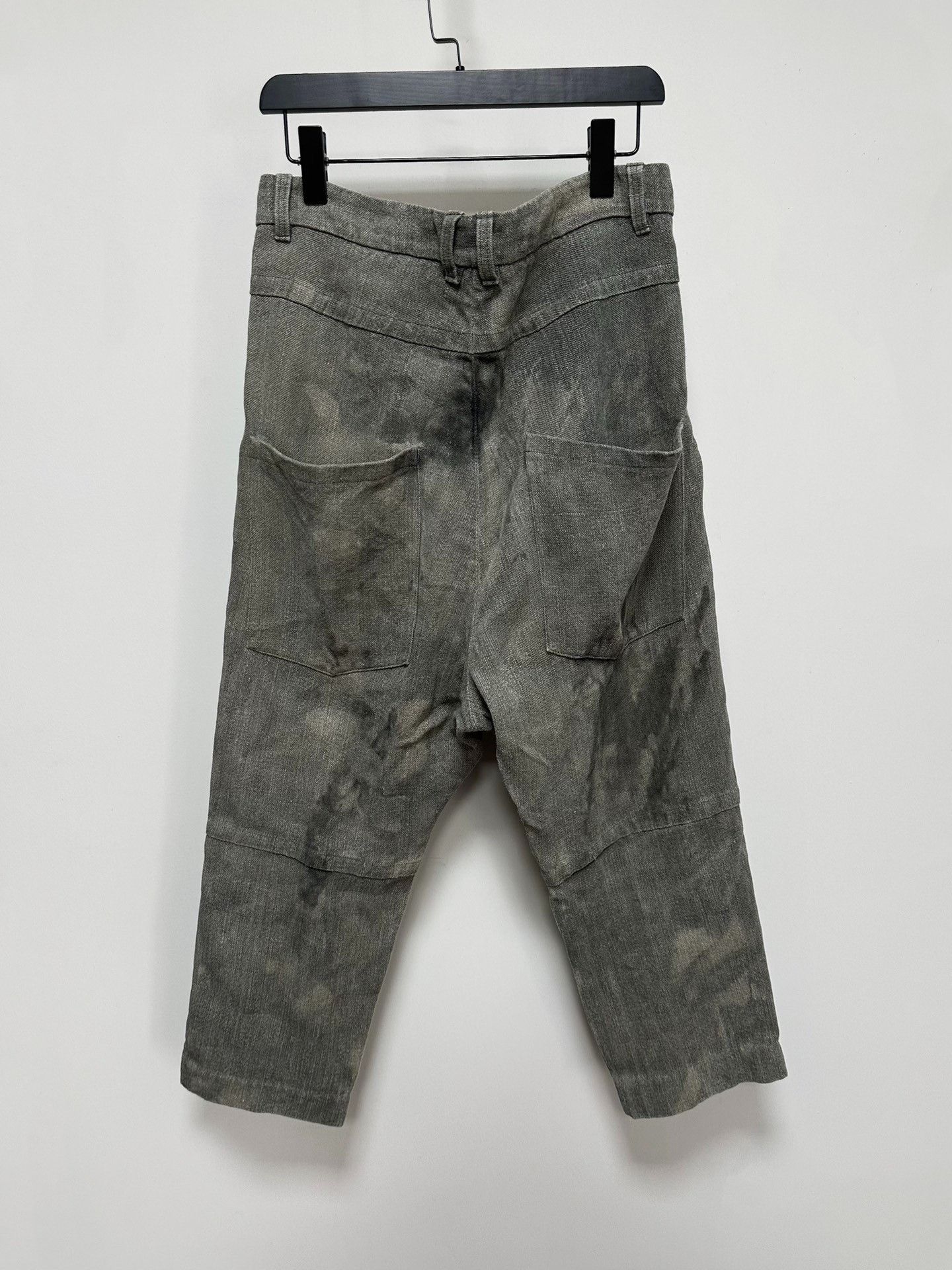 Biek Verstappen BIEK VERSTAPPEN Stone-Washed Linen Drop-Crotch Pants Size US 30 / EU 46 - 2 Thumbnail