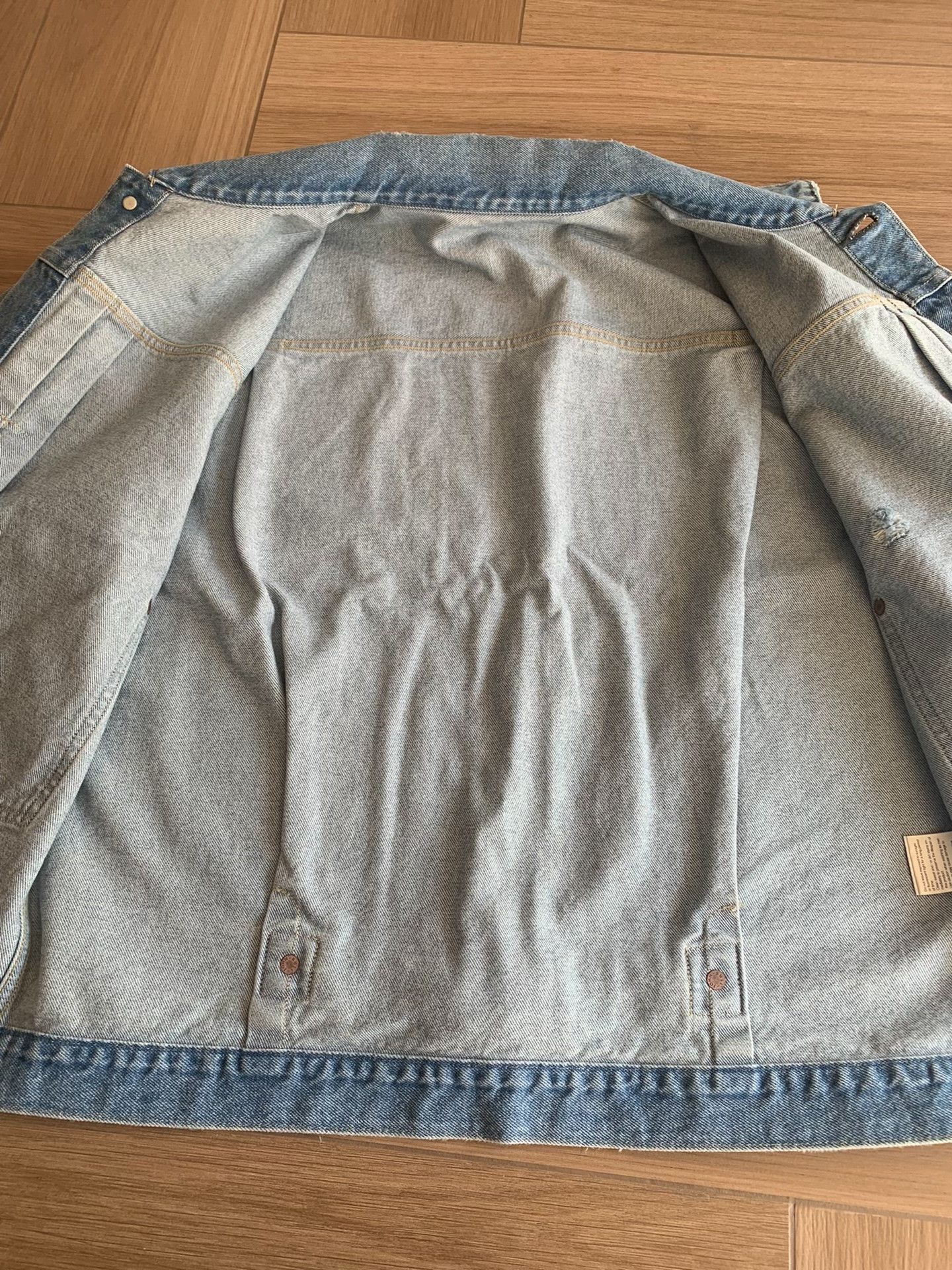 Johnbull JOHNBULL Washed Distressed Denim Jacket Size US L / EU 52-54 / 3 - 4 Thumbnail