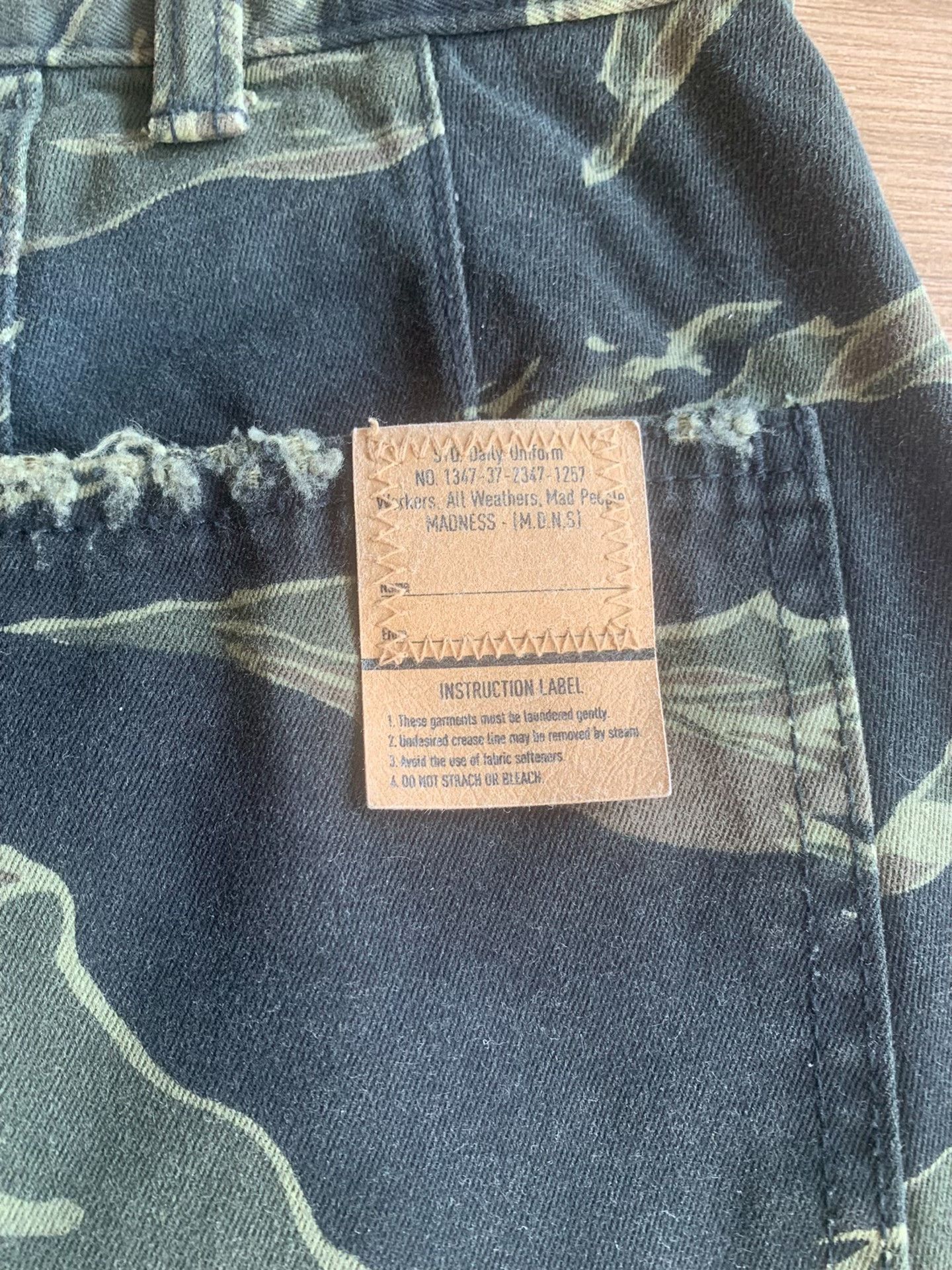 Madness MADNESS Camouflage Cargo Shorts 22SS Size US 33 - 3 Thumbnail