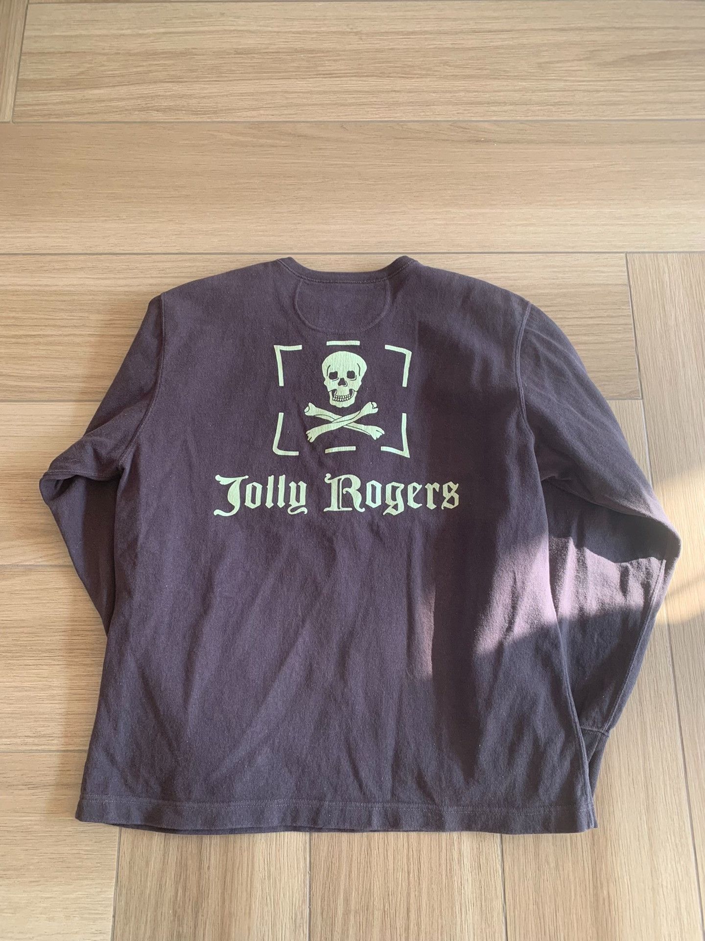 Freewheelers FREEWHEELERS Jolly Rogers Henley Longsleeve T-shirt Size US XS / EU 42 / 0 - 2 Thumbnail