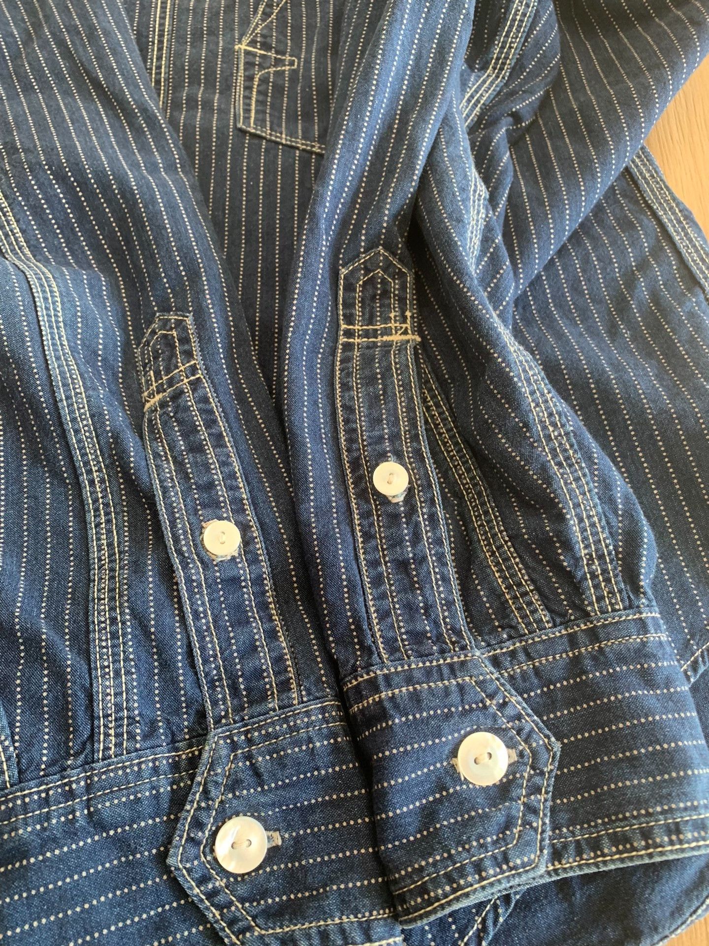 Freewheelers FREEWHEELERS Discharge Print Vintage Shirt Size US M / EU 48-50 / 2 - 5 Thumbnail