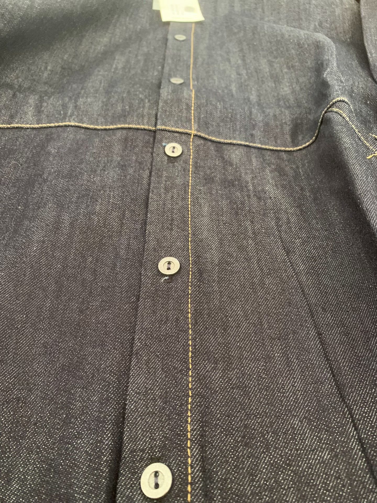 Helas Hellequino Street Vintage Denim Hooded Shirt Size US L / EU 52-54 / 3 - 8 Thumbnail