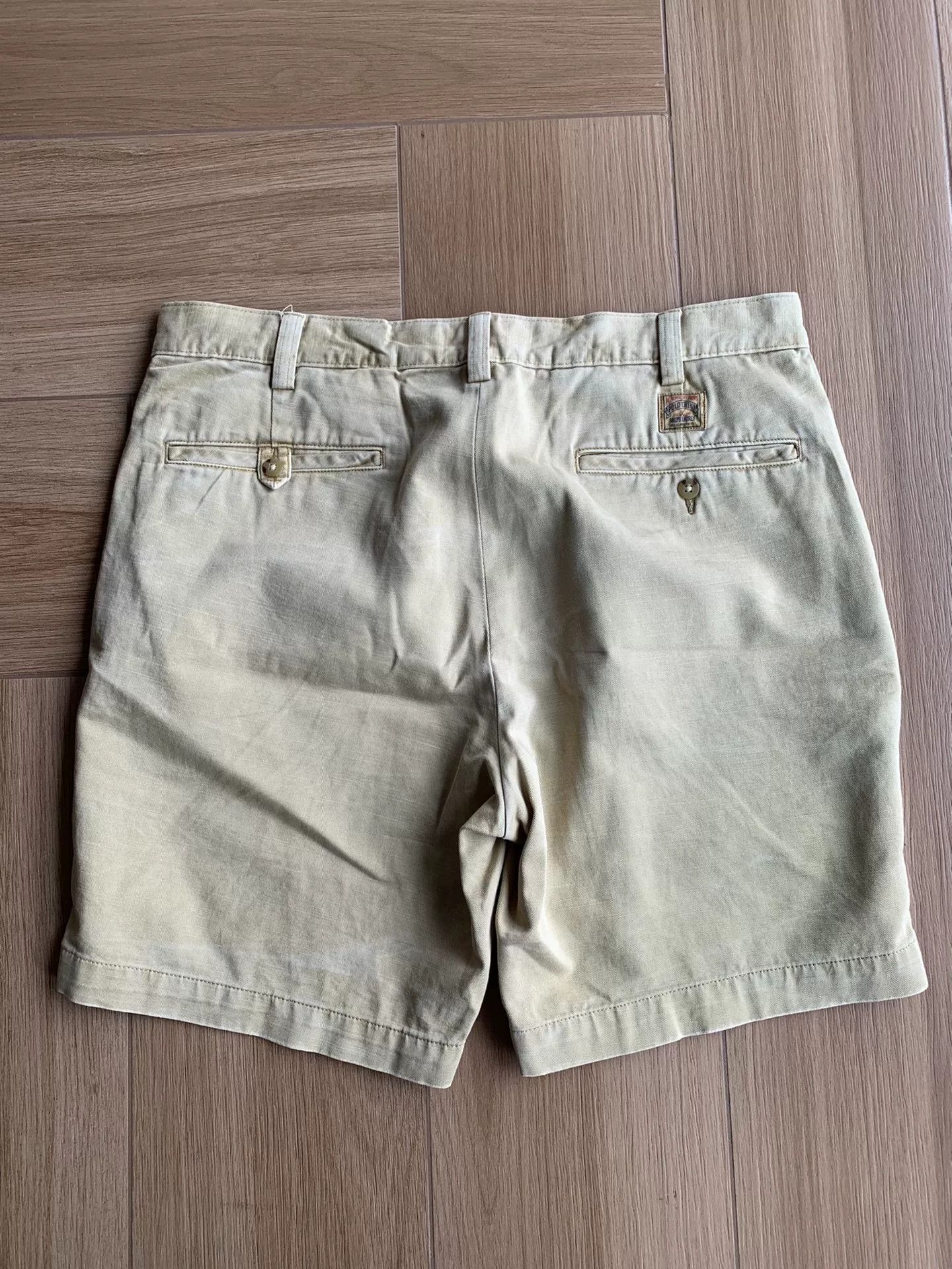 Polo Ralph Lauren Polo Ralph Lauren Washed Distressed Chino Shorts Size US 34 / EU 50 - 2 Thumbnail