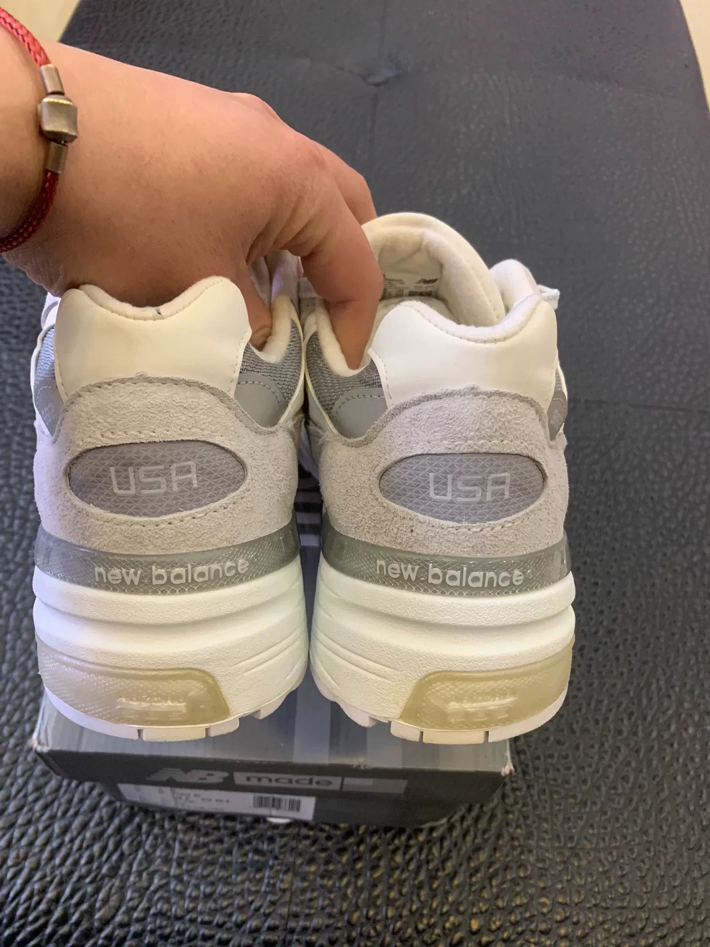 New Balance New Balance NB 992 Unisex White Running Shoes Size US 9 / EU 42 - 3 Thumbnail
