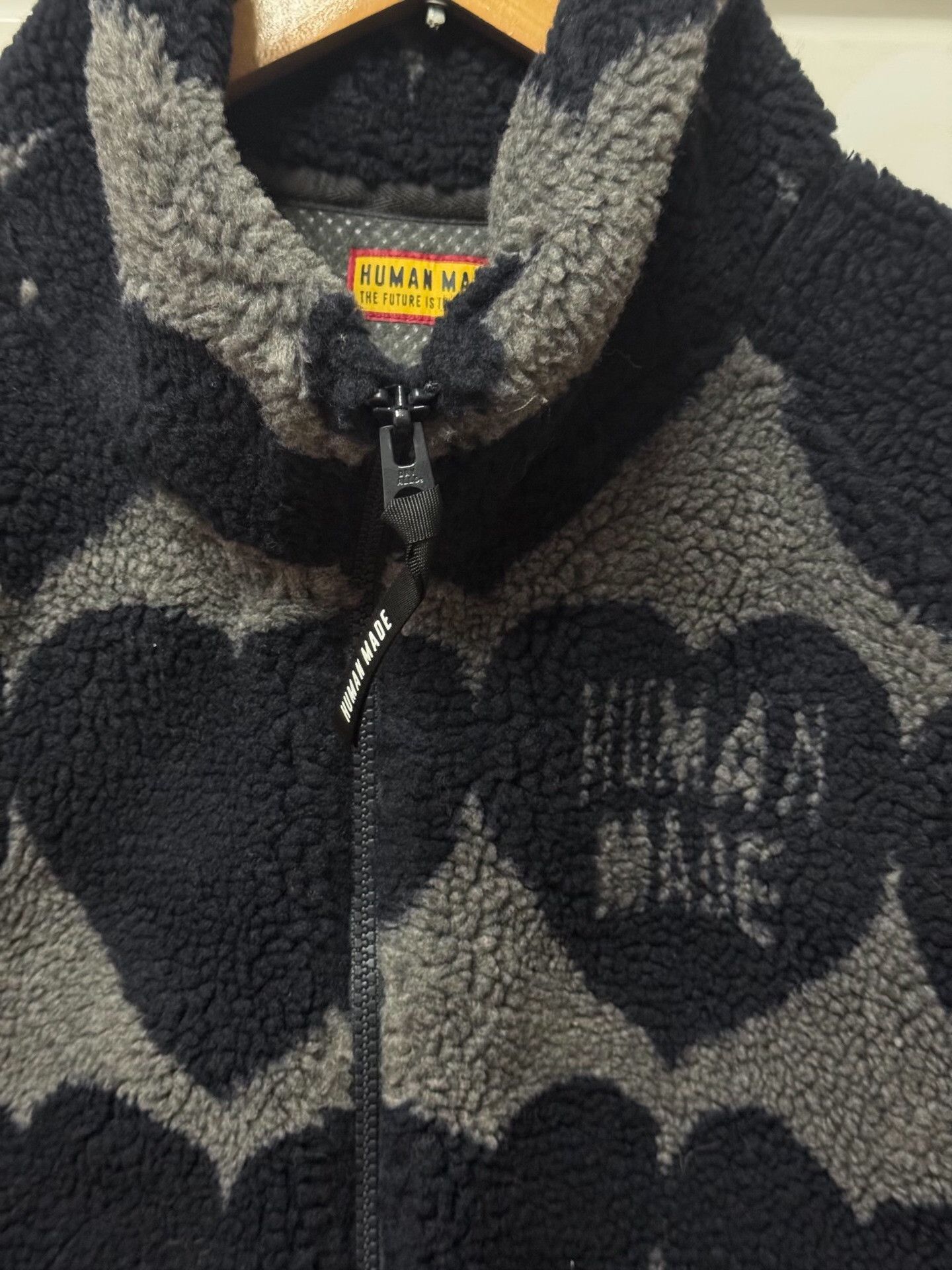 Human Made Human Made Hearts Logo Fleece Jacket Size US XL / EU 56 / 4 - 2 Thumbnail