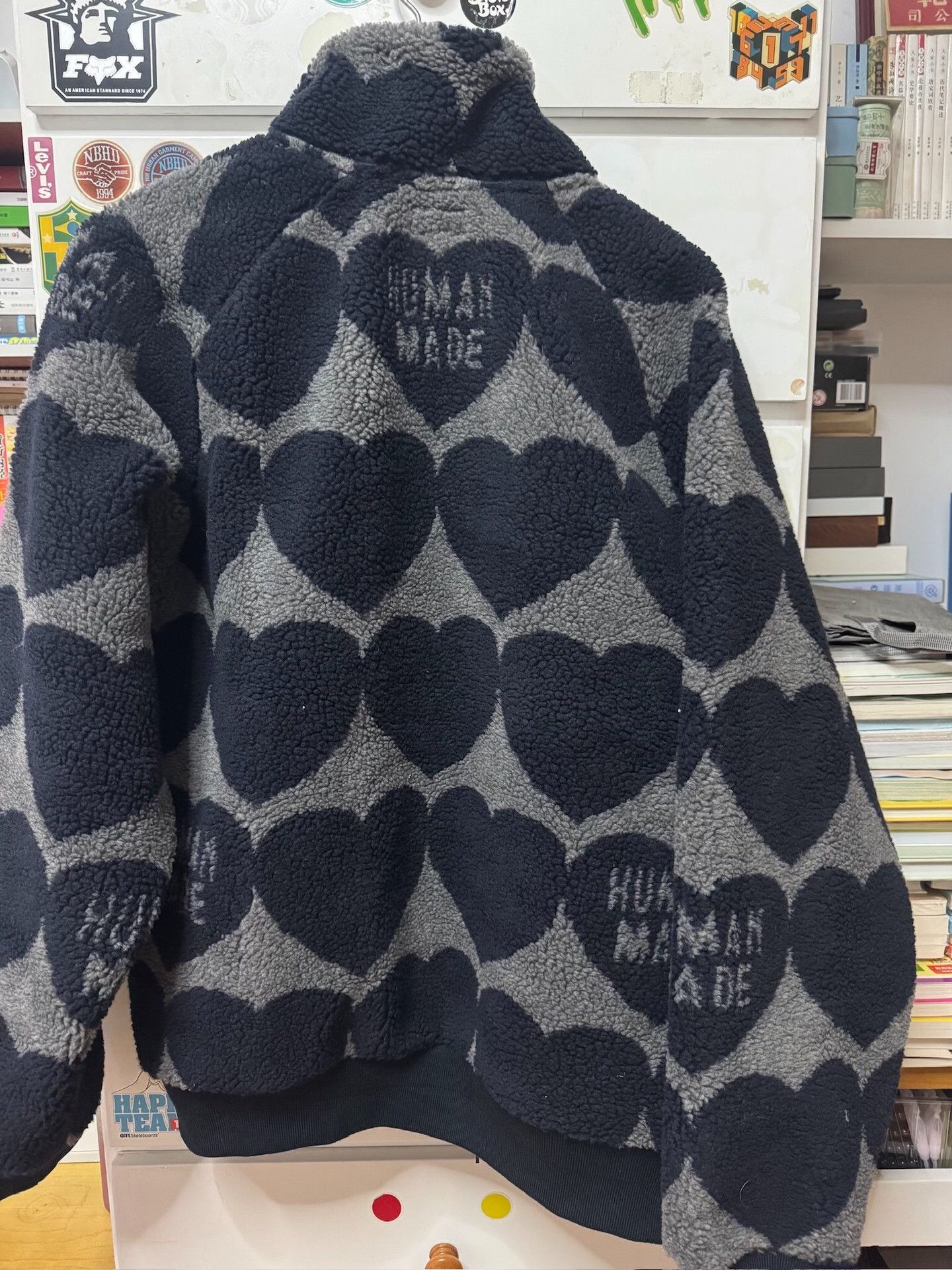 Human Made Human Made Hearts Logo Fleece Jacket Size US XL / EU 56 / 4 - 5 Thumbnail