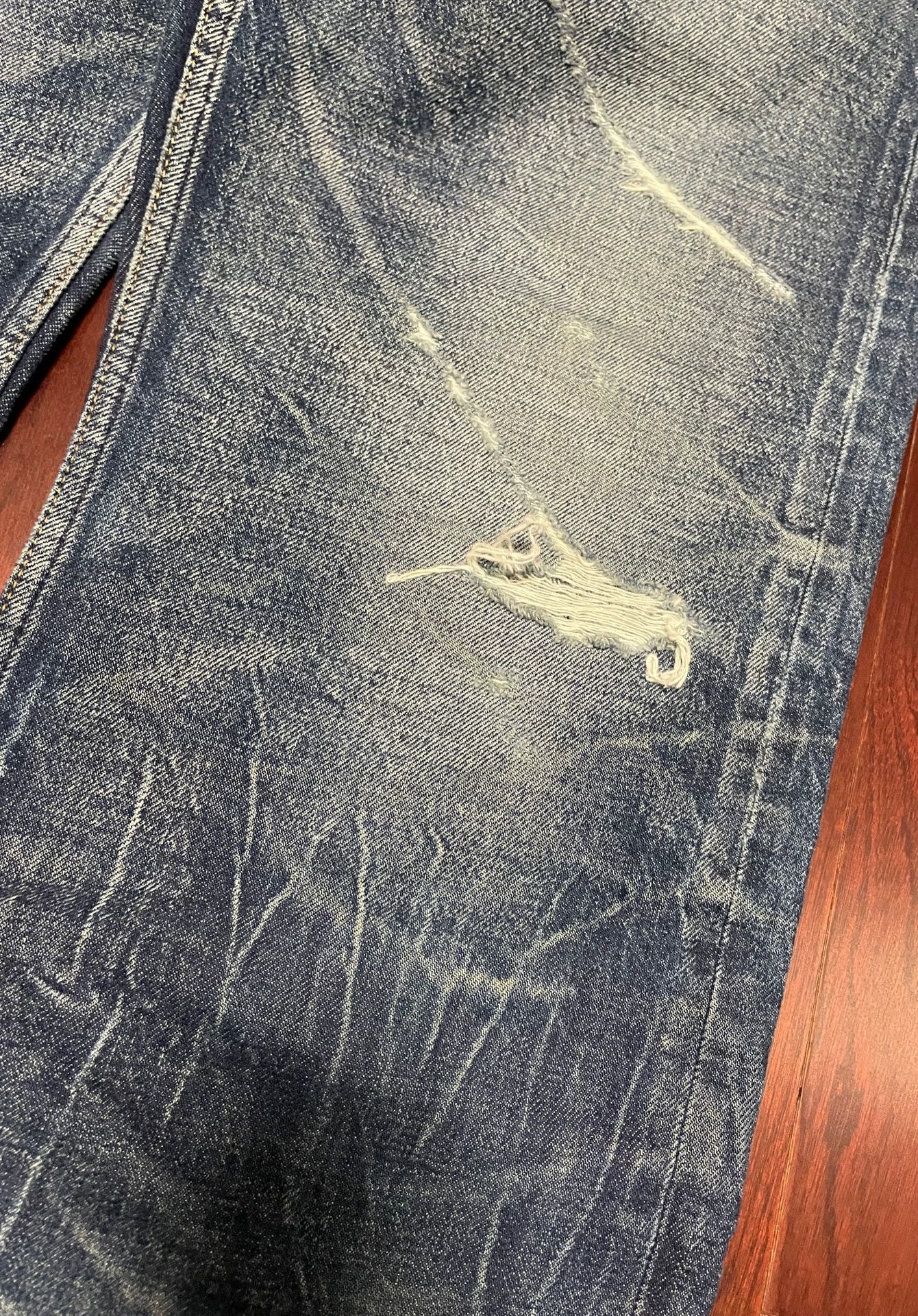 Celine Celine Washed Distressed Jeans Size US 34 / EU 50 - 2 Thumbnail