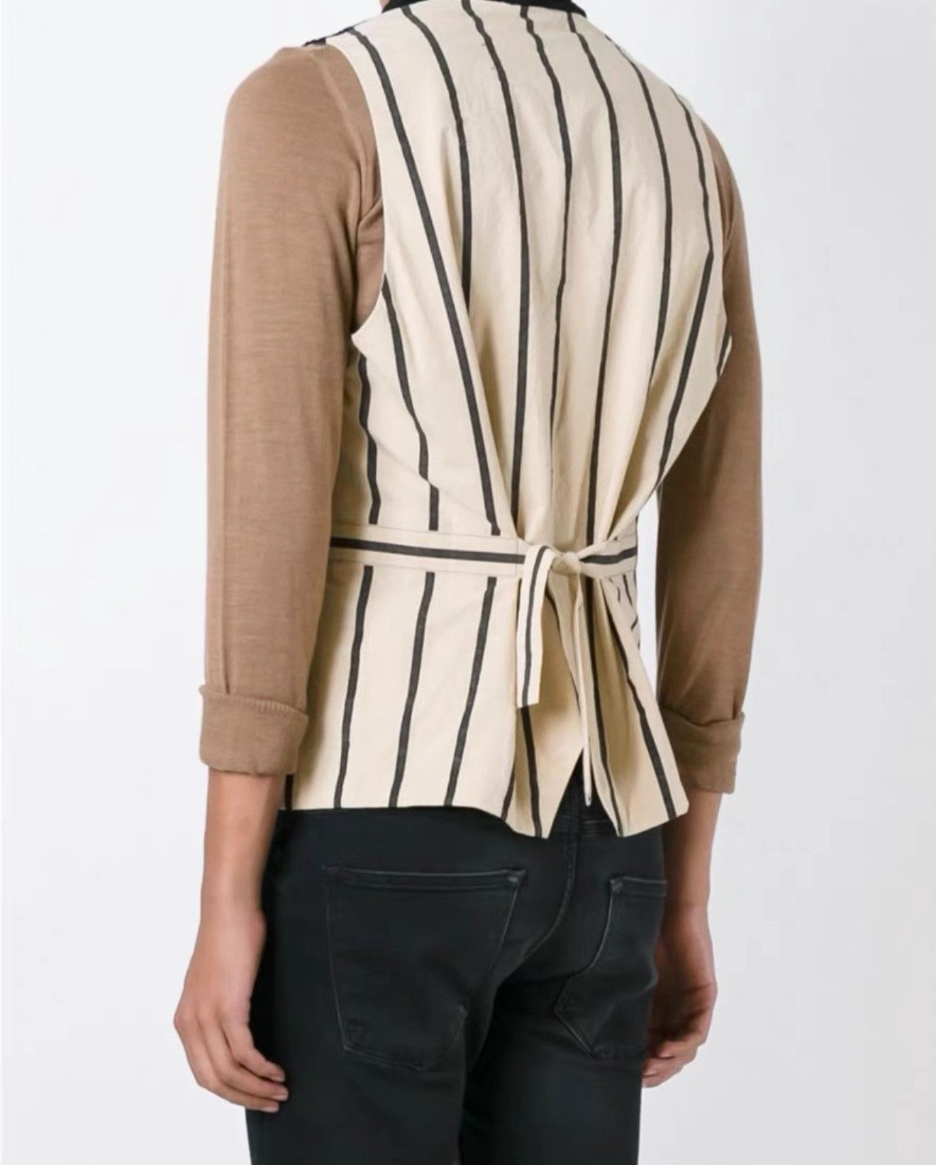 Uma Wang Uma Wang Men's Double-Breasted Shawl Vest Size US S / EU 44-46 / 1 - 5 Thumbnail