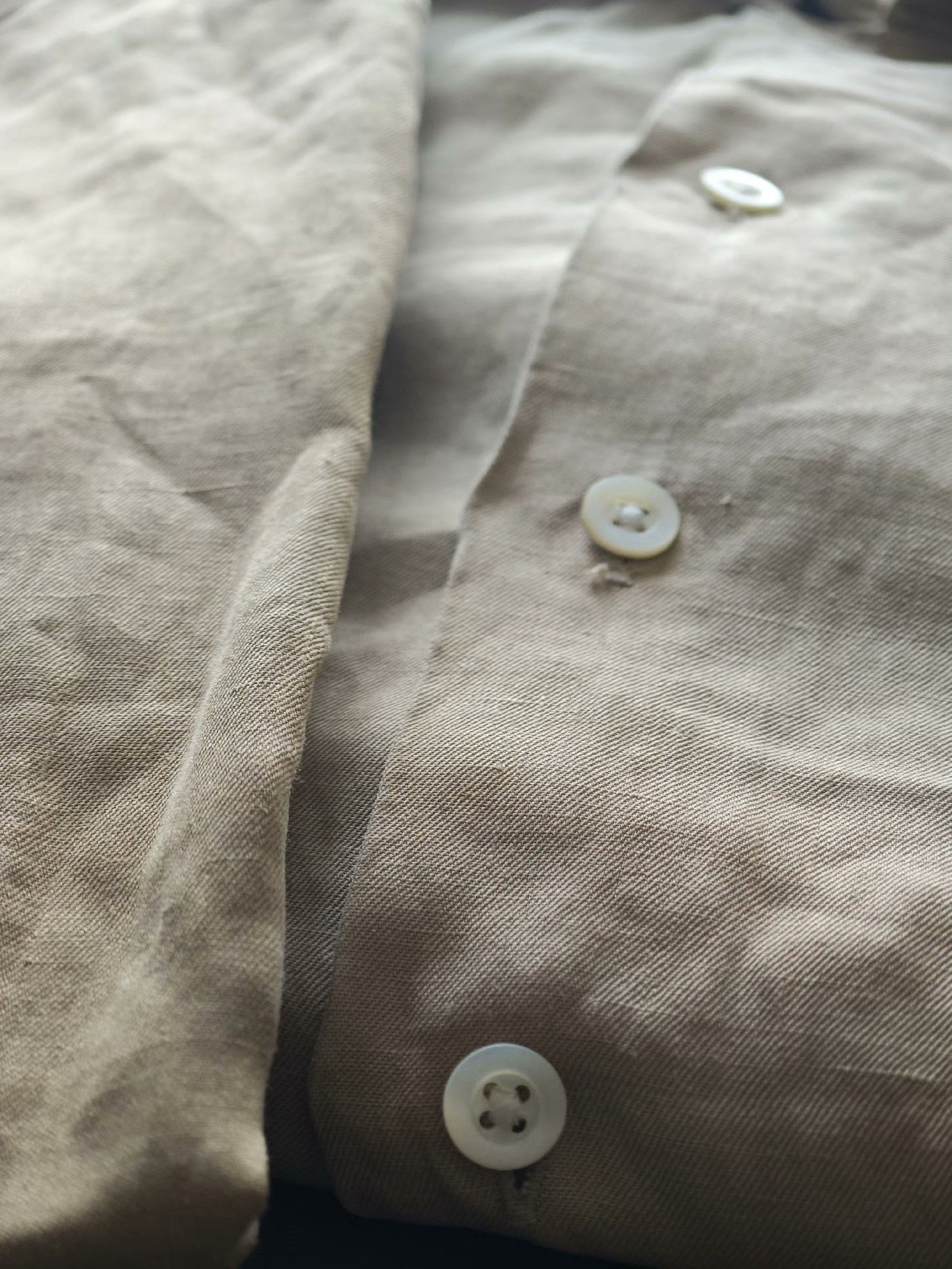 Ralph Lauren RL Polo Khaki Linen Short Sleeve Shirt Size US M / EU 48-50 / 2 - 5 Thumbnail
