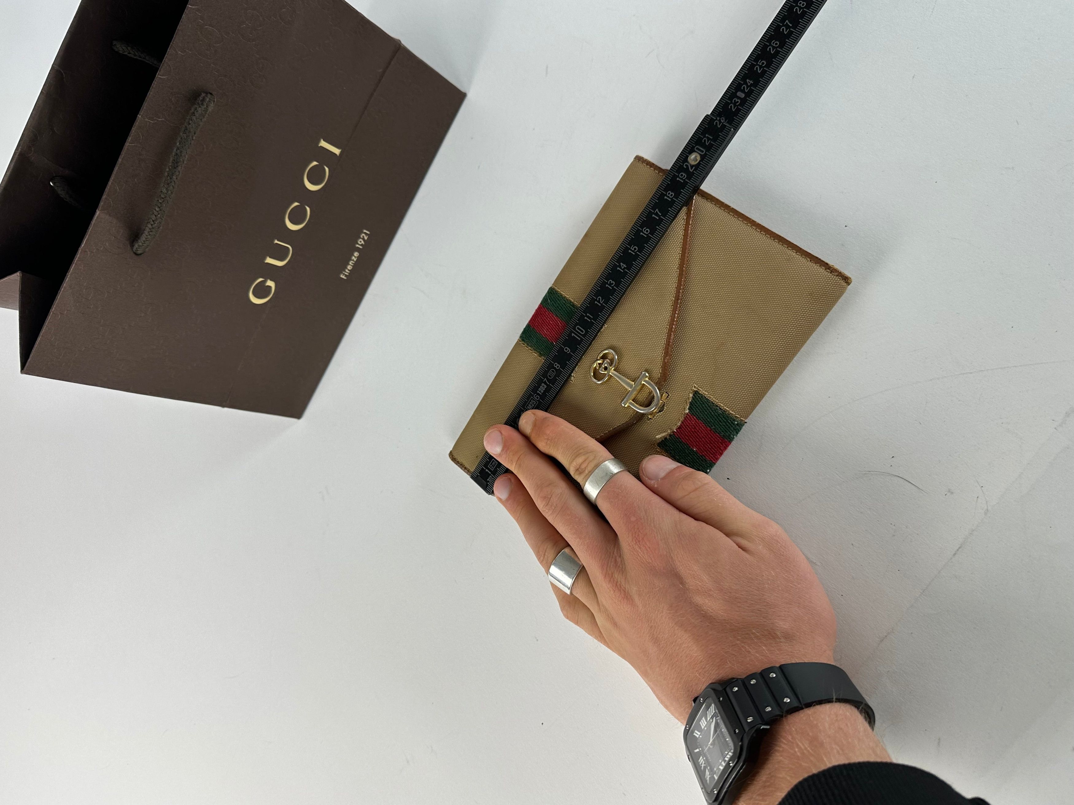 Gucci Vintage Horsebit Clutch Beige Size ONE SIZE - 7 Thumbnail