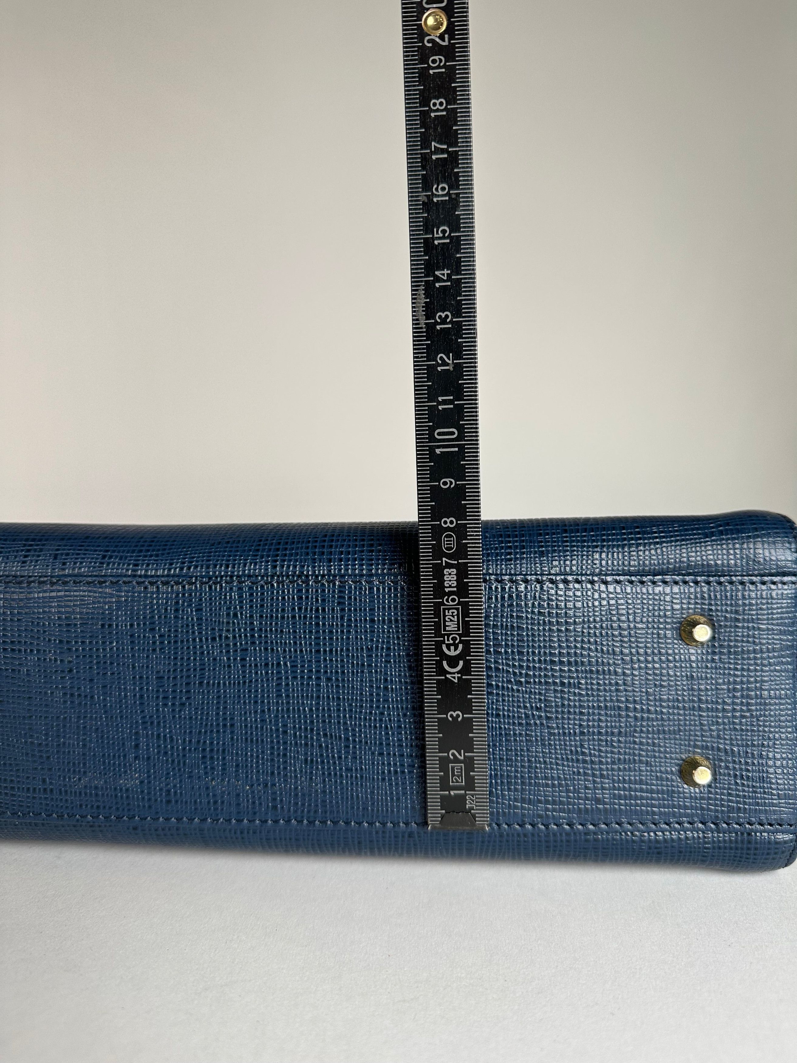 Courreges Vintage Leather Handbag Blue Size ONE SIZE - 15 Thumbnail