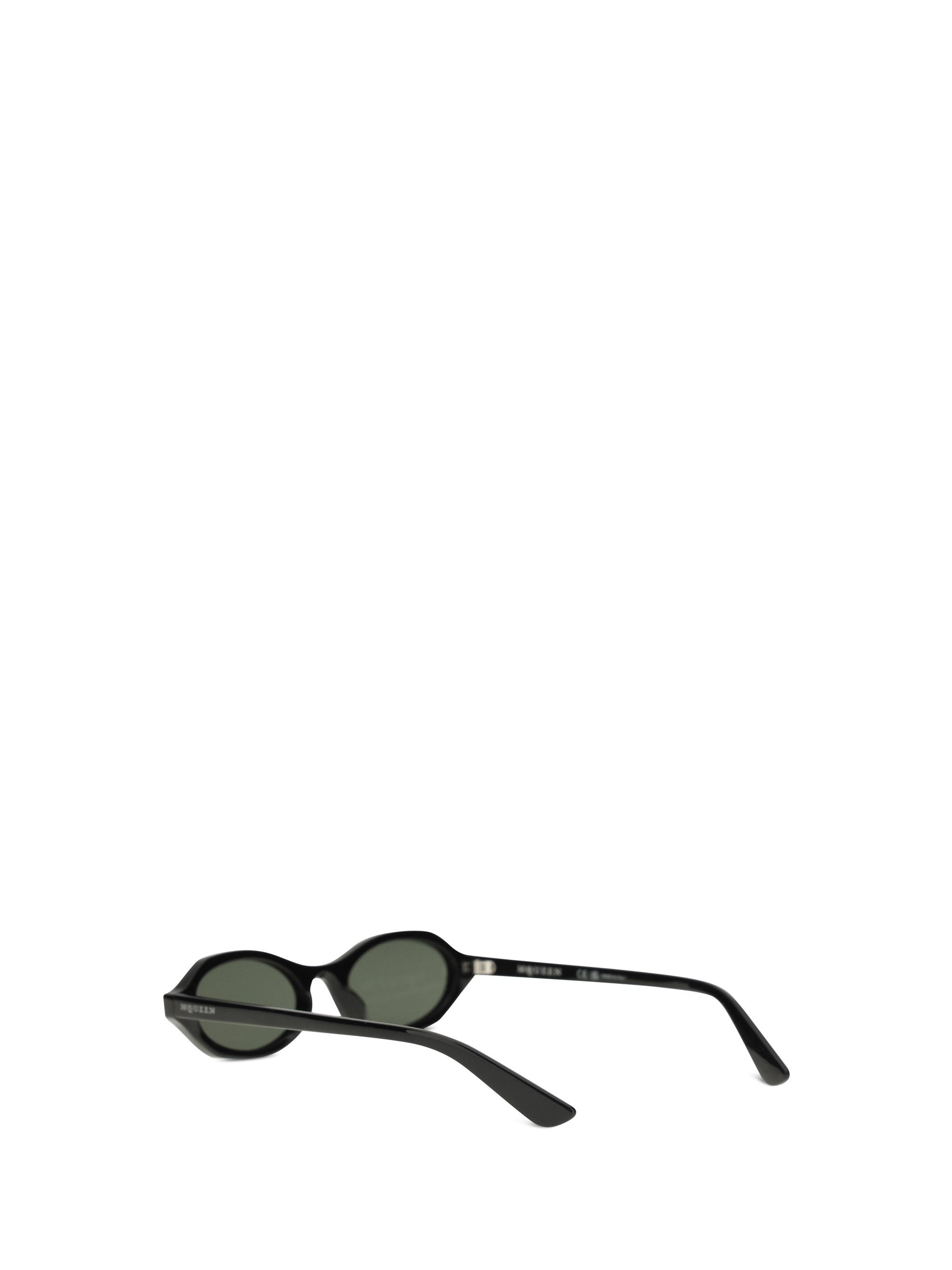 Alexander McQueen Geometric oval Sunglasses Size ONE SIZE - 3 Thumbnail