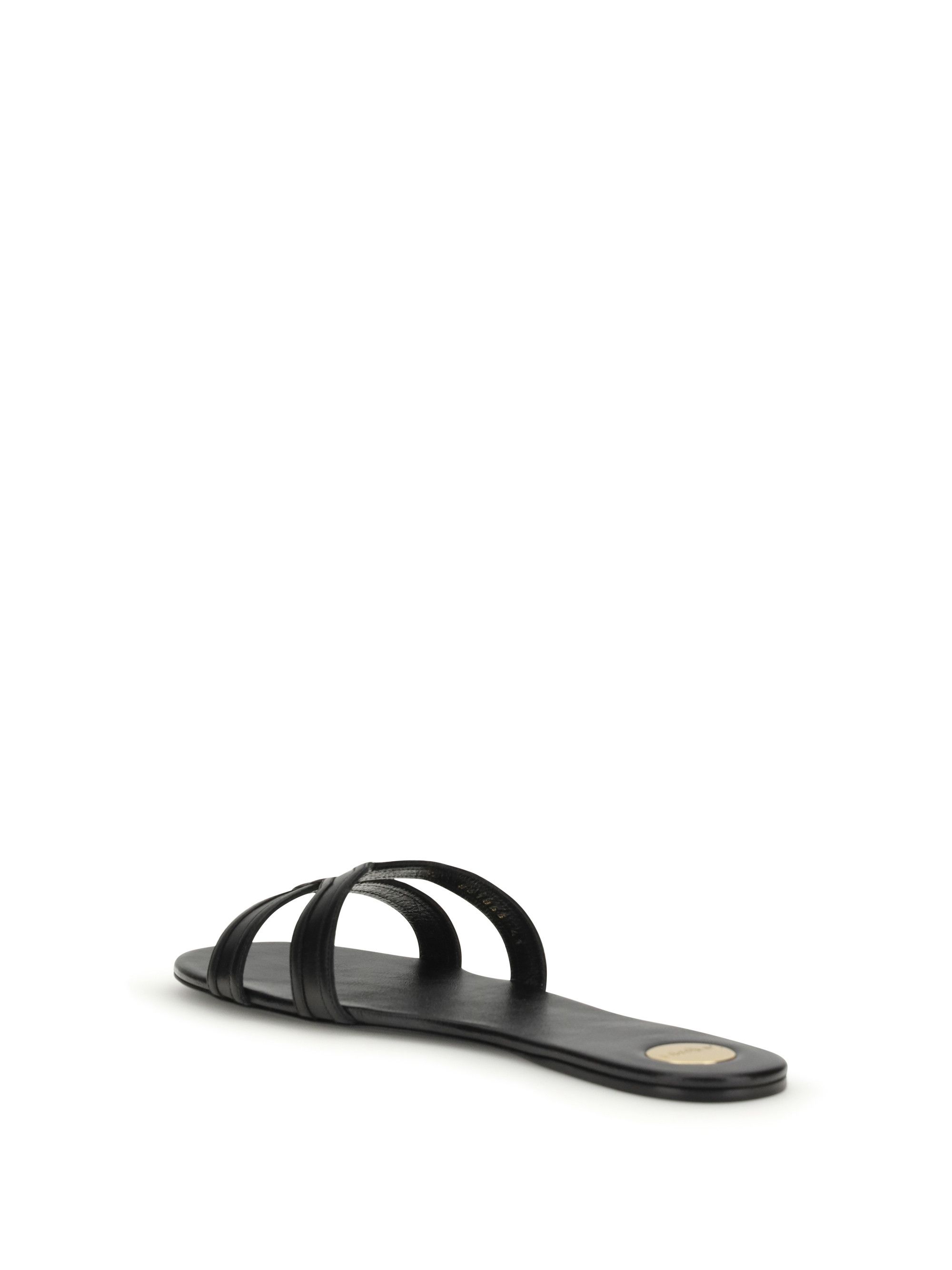 Saint Laurent Paris Smooth leather Mabrouka Sandals Size US 8.5 / IT 38.5 - 3 Thumbnail