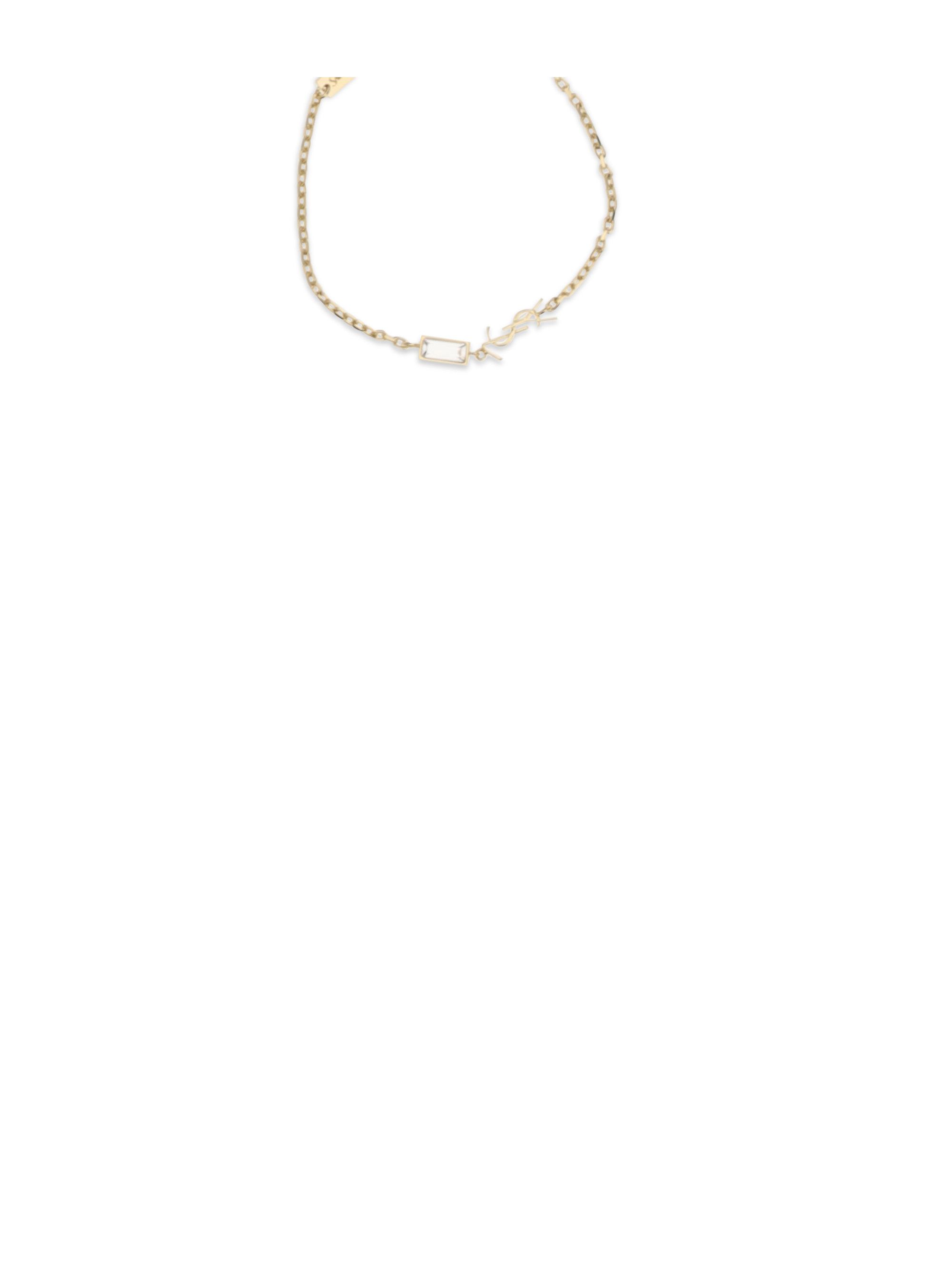 Saint Laurent Paris Cassandre Bracelet with charms and strass Size ONE SIZE - 3 Thumbnail