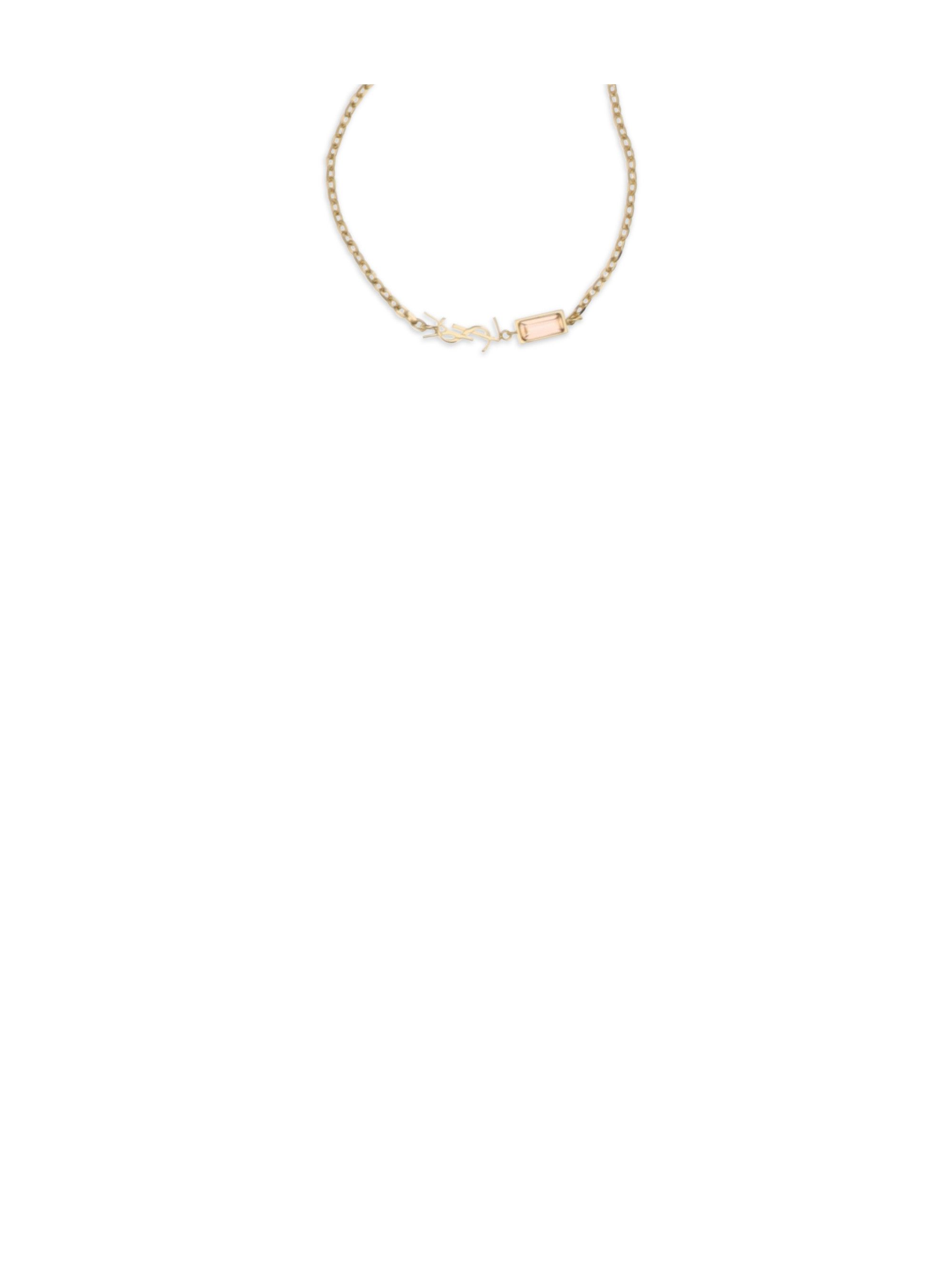 Saint Laurent Paris Cassandre Bracelet with charms and strass Size ONE SIZE - 3 Thumbnail