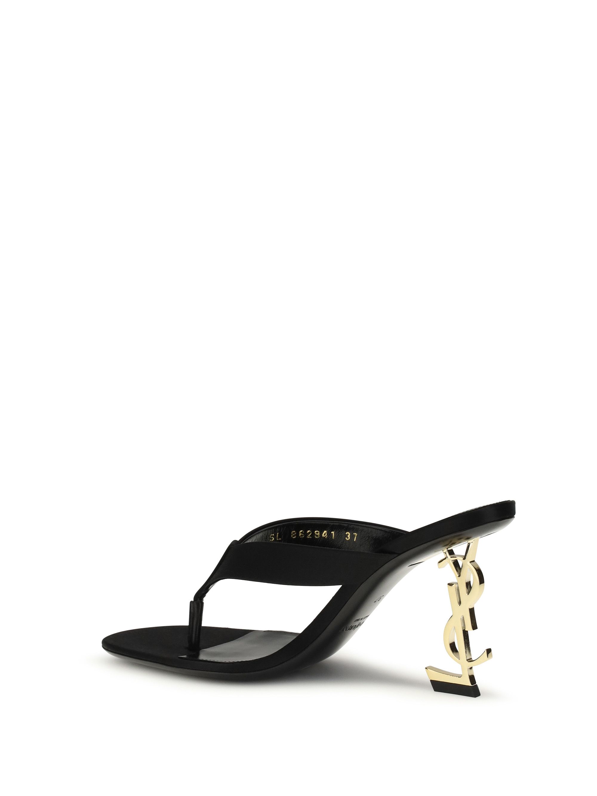 Saint Laurent Paris Opyum crepe satin Sandals Size US 6.5 / IT 36.5 - 3 Thumbnail