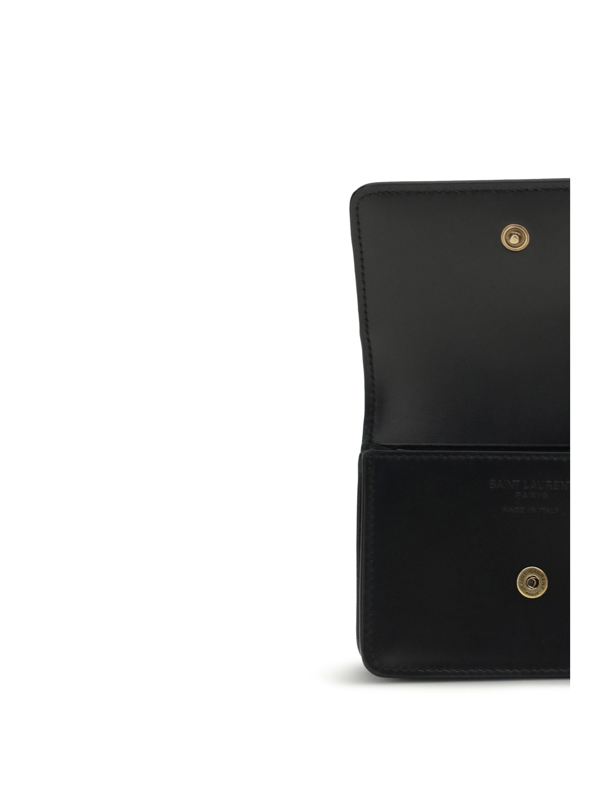 Saint Laurent Paris Business Card Holder Size ONE SIZE - 3 Thumbnail