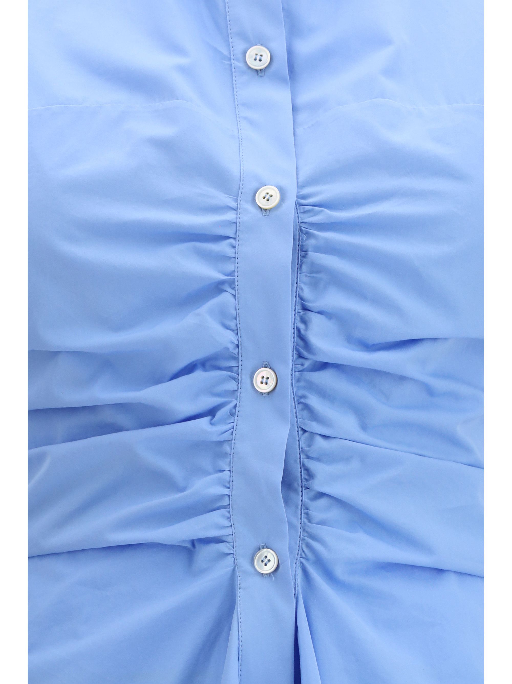 Alexander McQueen Midi shirt Dress in cotton Size M / US 6-8 / IT 42-44 - 3 Thumbnail