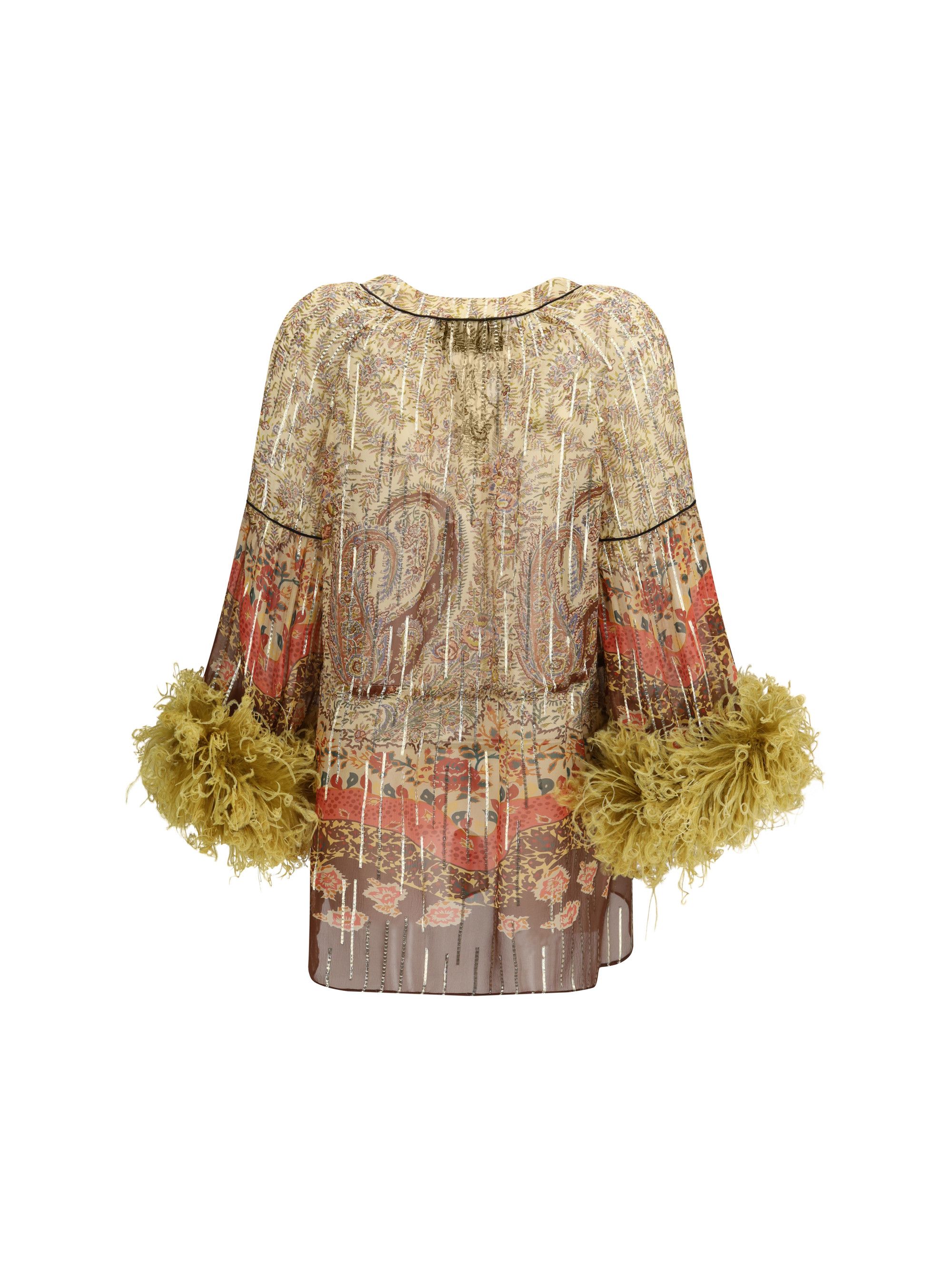 Valentino Paisley printed Blouse Size L / US 10 / IT 46 - 2 Thumbnail