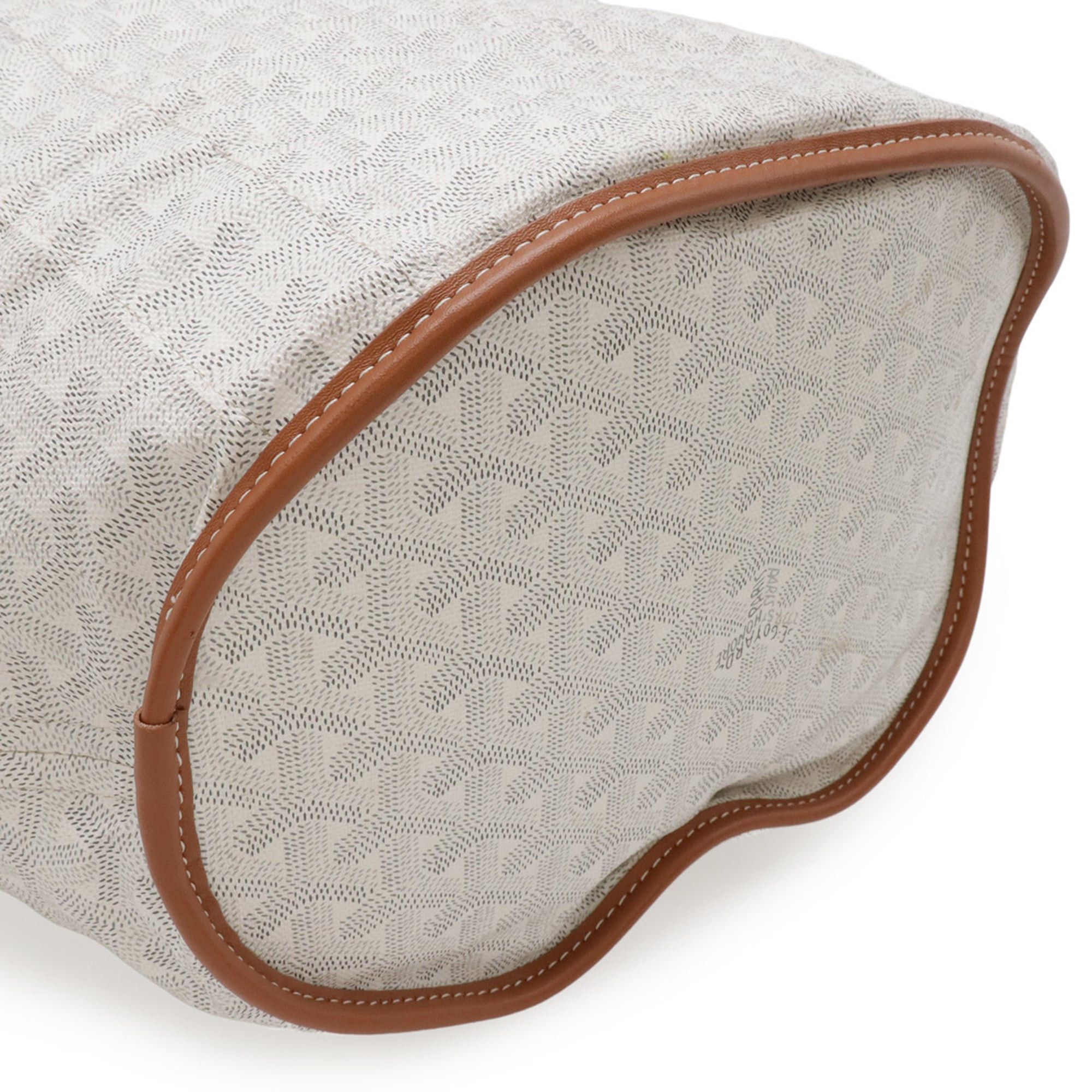 Goyard GOYARD Bellara Handbag Tote Bag Shoulder Reversible Coated Canvas Leather White Brown Size ONE SIZE - 4 Thumbnail
