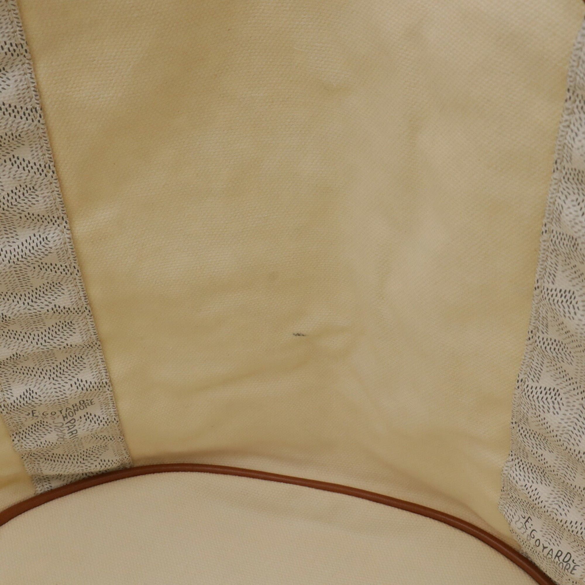 Goyard GOYARD Bellara Handbag Tote Bag Shoulder Reversible Coated Canvas Leather White Brown Size ONE SIZE - 10 Thumbnail