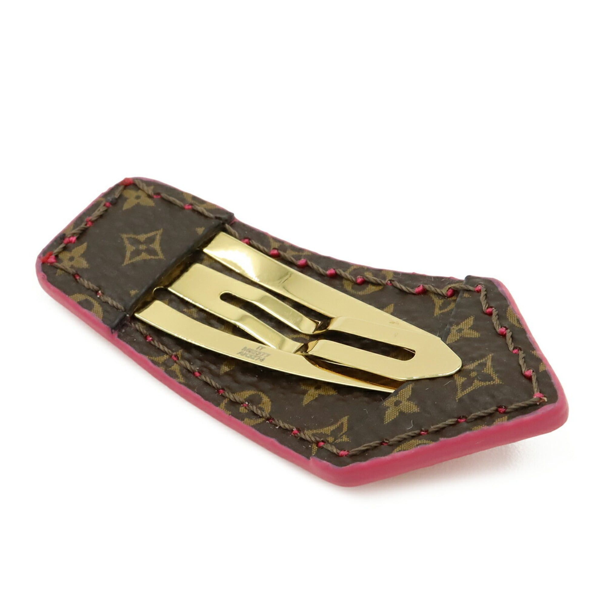 Louis Vuitton Louis Vuitton Set of 2 Barrettes LV Backstage Mini Hairpins Hair Clips 2-Piece Takashi Murakami Rose M02377 Size ONE SIZE - 5 Thumbnail