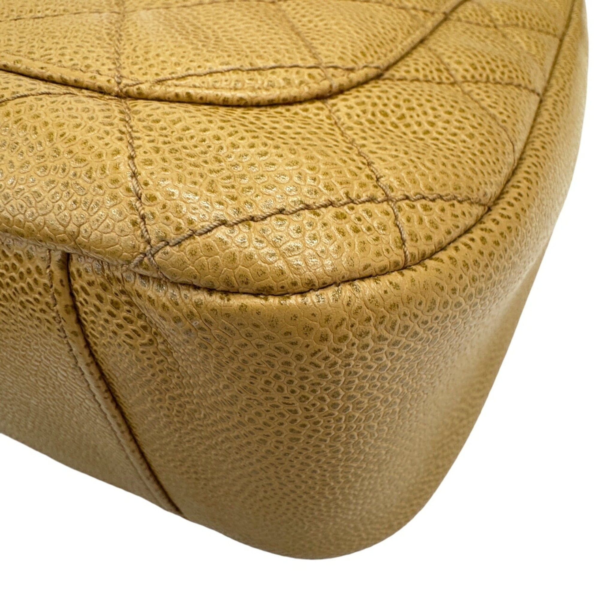 Chanel CHANEL Chain Shoulder Bag, Caviar Leather, Beige, Coco Mark Size ONE SIZE - 8 Thumbnail