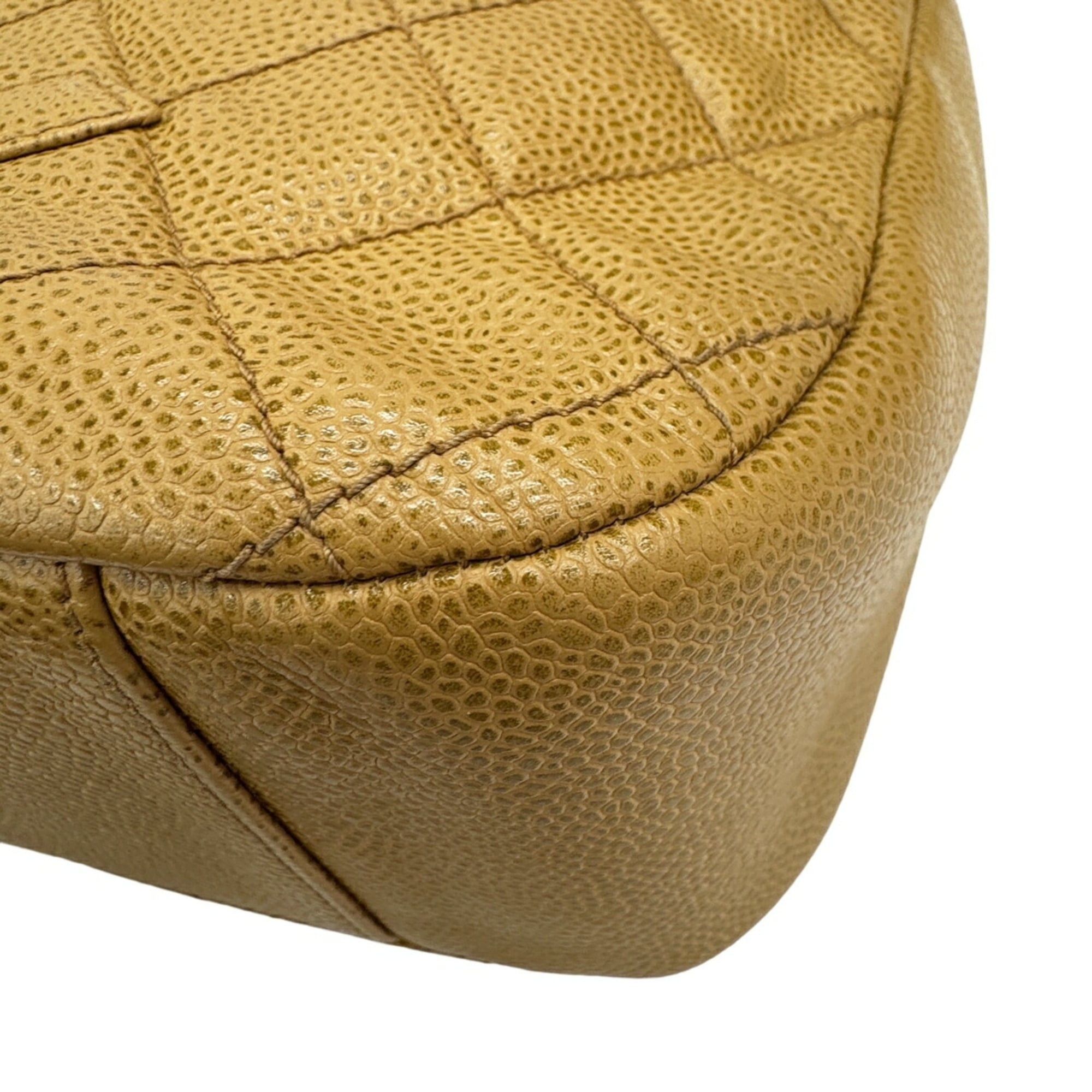 Chanel CHANEL Chain Shoulder Bag, Caviar Leather, Beige, Coco Mark Size ONE SIZE - 7 Thumbnail