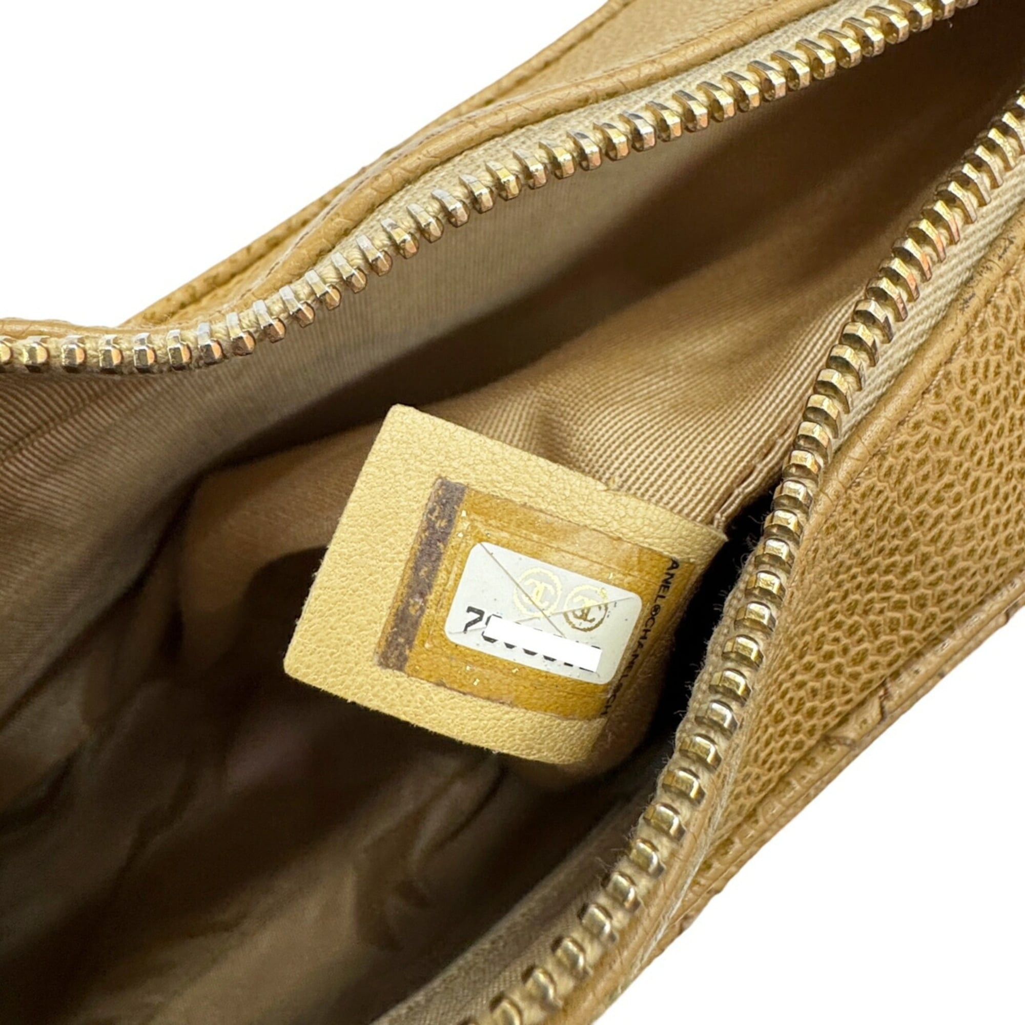 Chanel CHANEL Chain Shoulder Bag, Caviar Leather, Beige, Coco Mark Size ONE SIZE - 11 Thumbnail