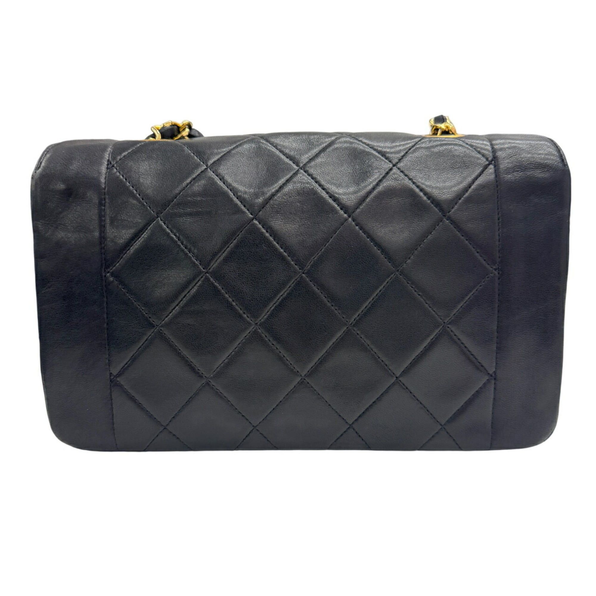 Chanel CHANEL Diana Matelasse 22 Flap Lambskin Black Coco Mark Shoulder Bag Size ONE SIZE - 2 Thumbnail