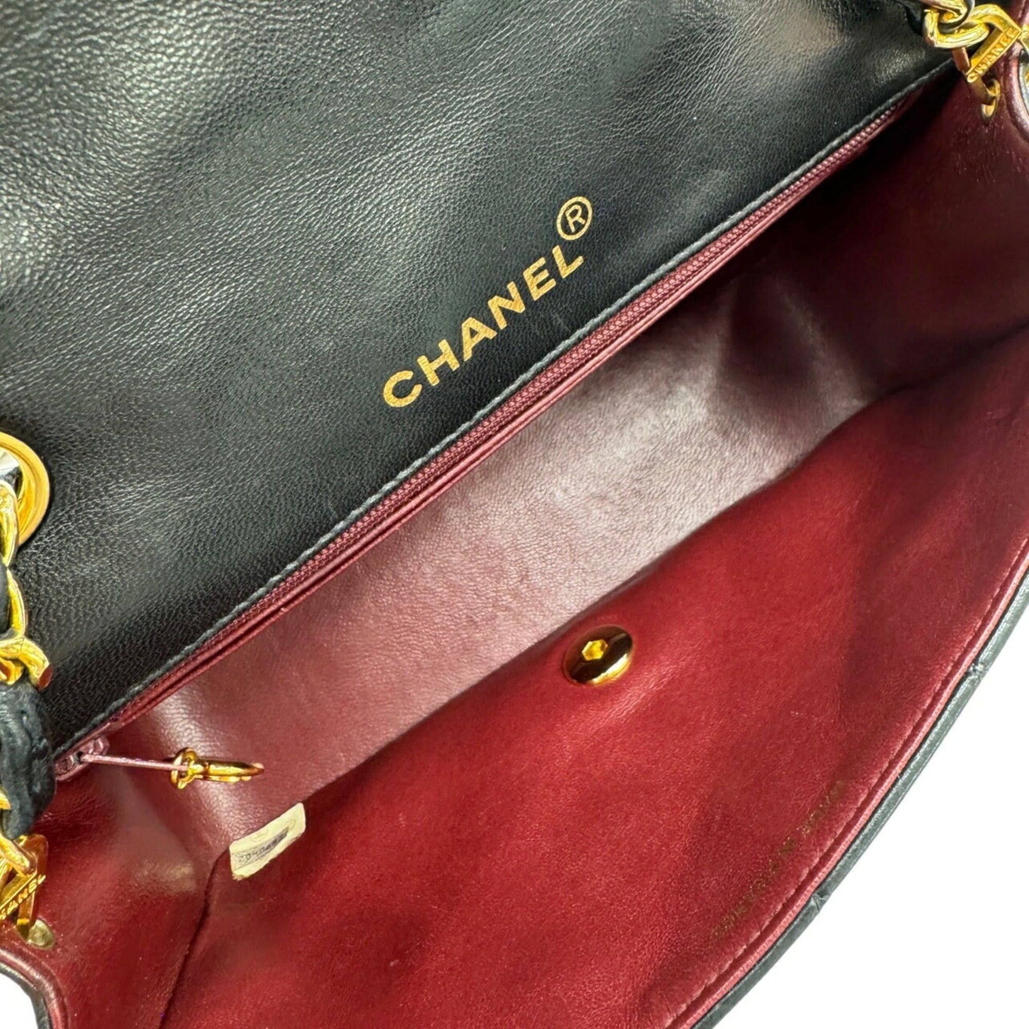 Chanel CHANEL Diana Matelasse 22 Flap Lambskin Black Coco Mark Shoulder Bag Size ONE SIZE - 13 Thumbnail