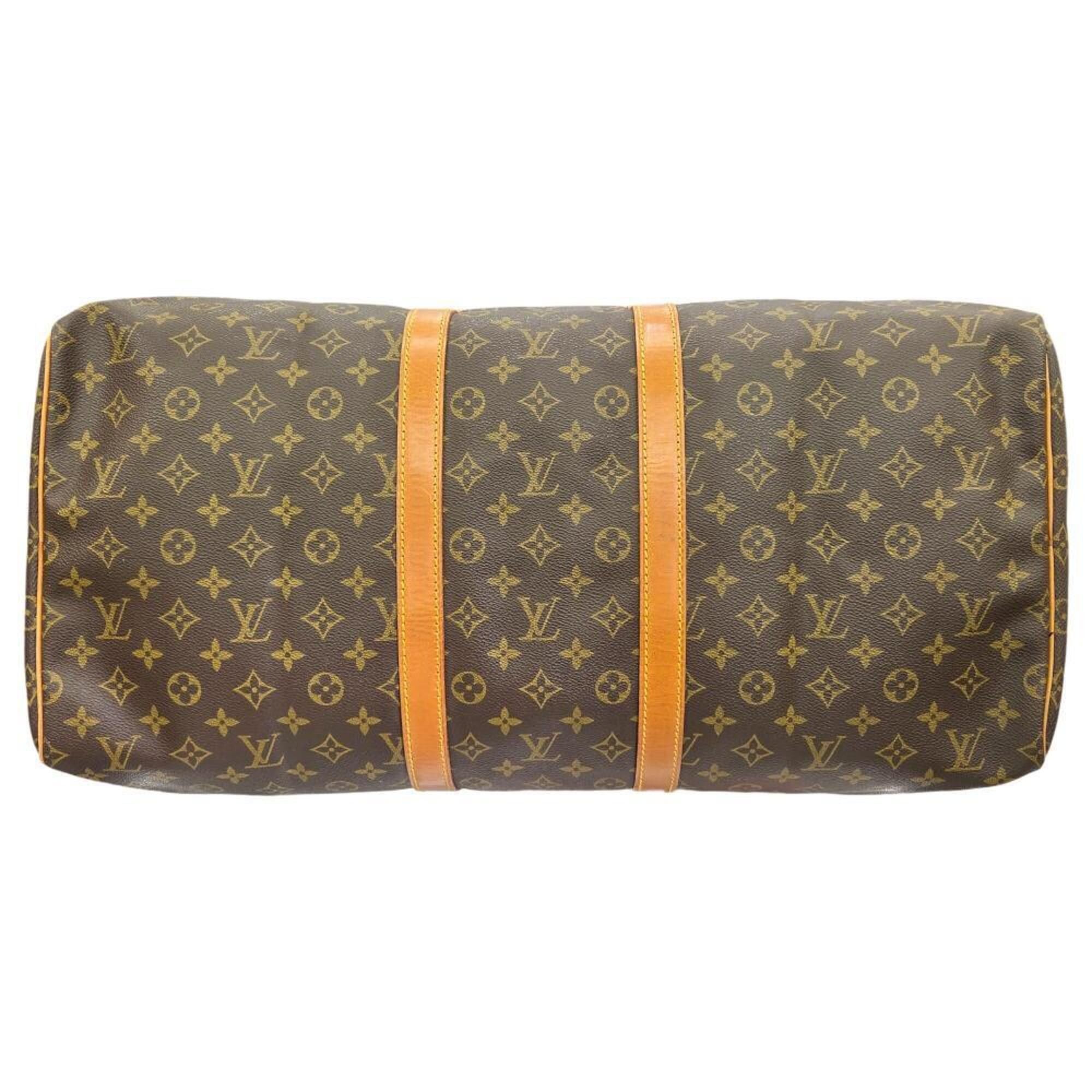 Louis Vuitton LOUIS VUITTON Keepall 55 Monogram Boston Bag M41424 VI871 Handbag for Men and Women Size ONE SIZE - 5 Thumbnail