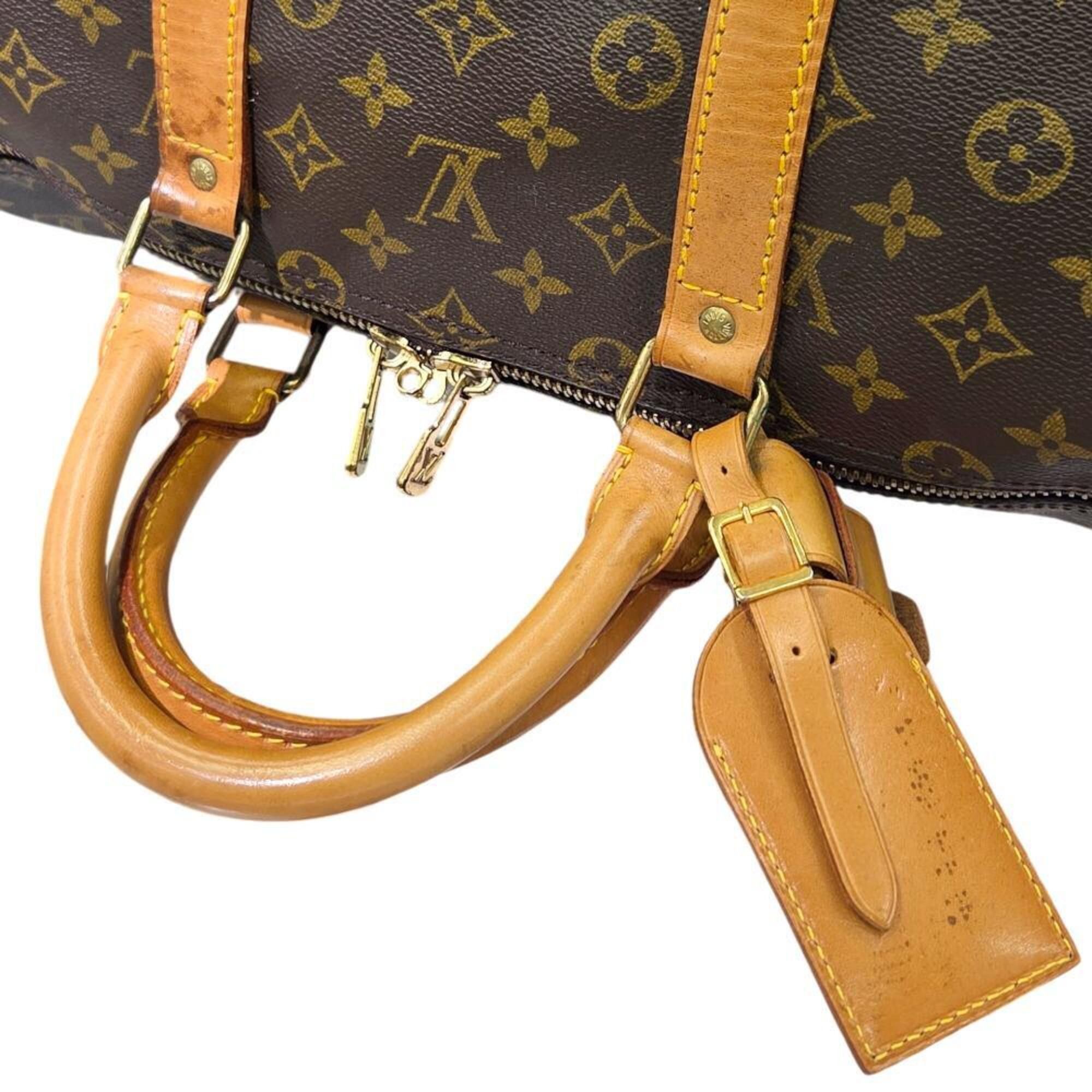Louis Vuitton LOUIS VUITTON Keepall 55 Monogram Boston Bag M41424 VI871 Handbag for Men and Women Size ONE SIZE - 10 Thumbnail