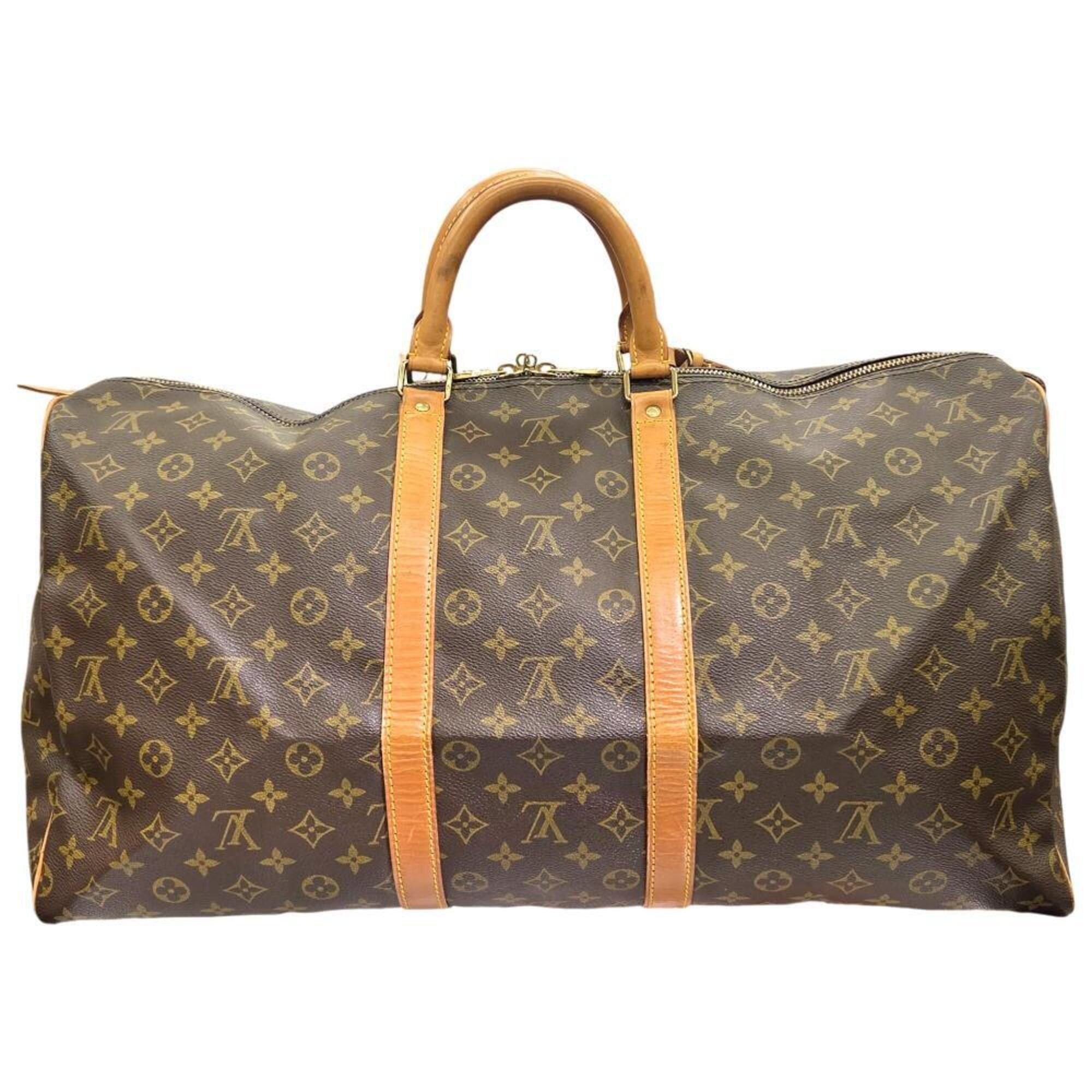 Louis Vuitton LOUIS VUITTON Keepall 55 Monogram Boston Bag M41424 VI871 Handbag for Men and Women Size ONE SIZE - 2 Thumbnail