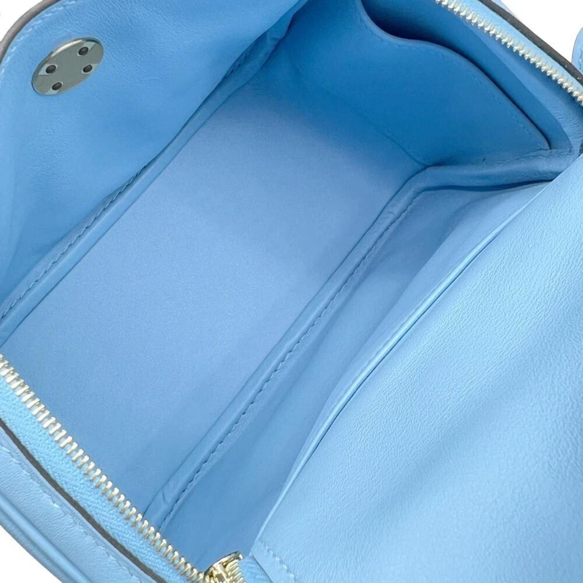 Hermes HERMES Mini Lindy Swift Blue Aztec Tote Bag Shoulder MINI Women's Men's Size ONE SIZE - 6 Thumbnail