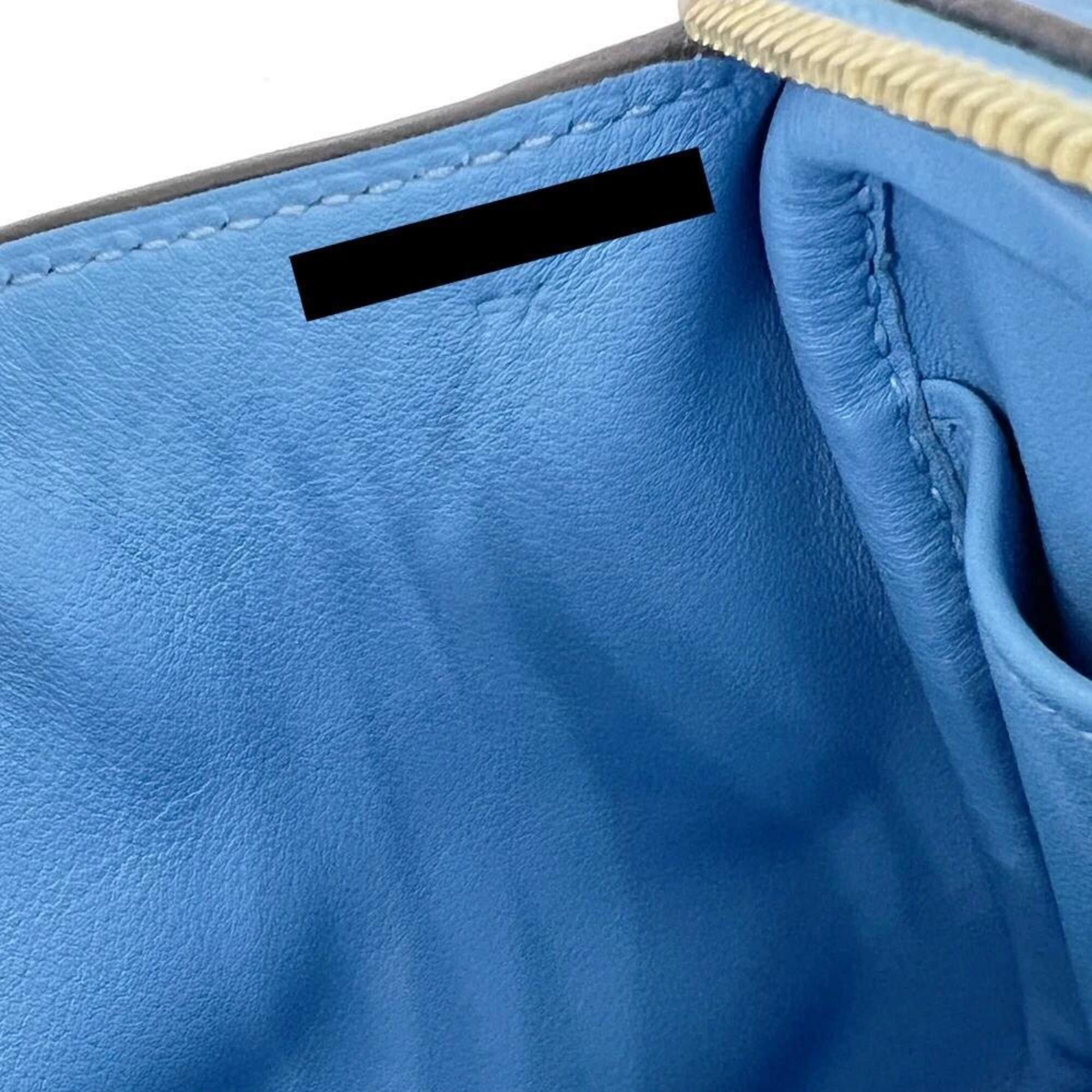 Hermes HERMES Mini Lindy Swift Blue Aztec Tote Bag Shoulder MINI Women's Men's Size ONE SIZE - 7 Thumbnail