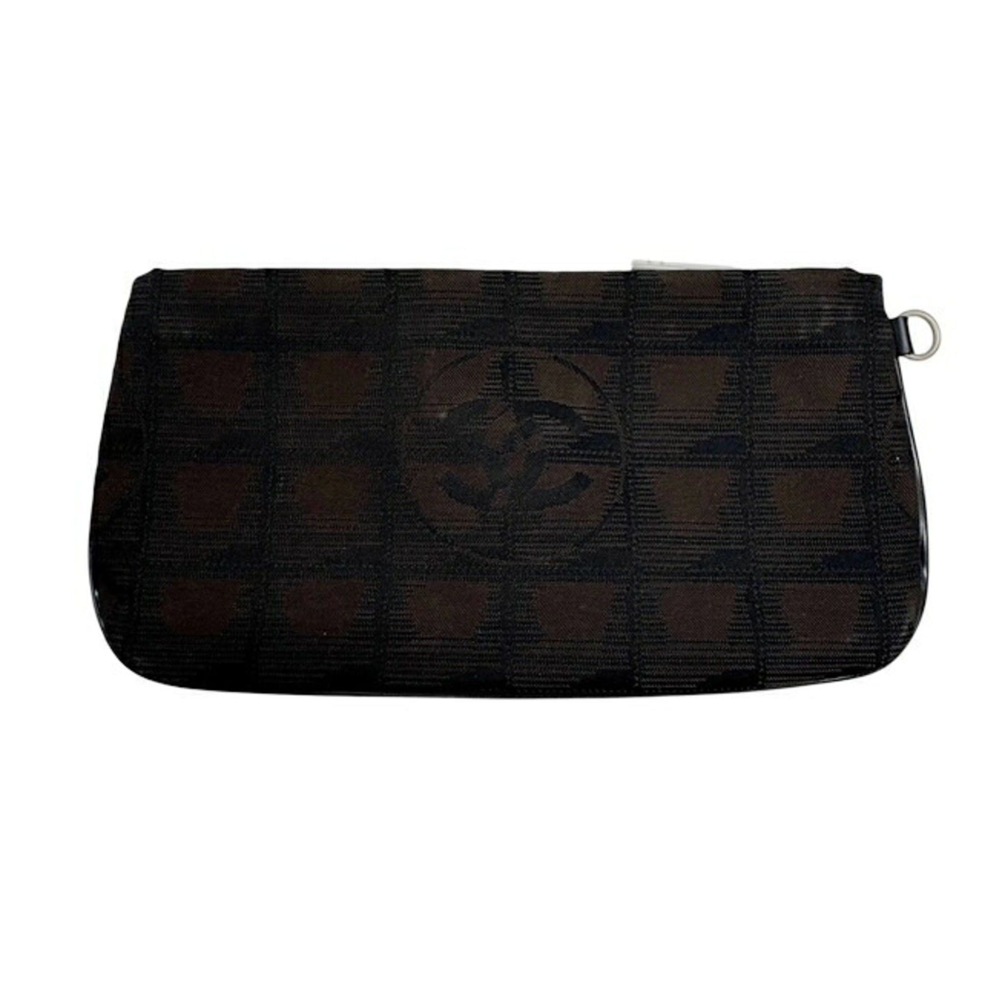 Chanel CHANEL New Travel Line Pouch, Brown Nylon Bag Size ONE SIZE - 2 Thumbnail