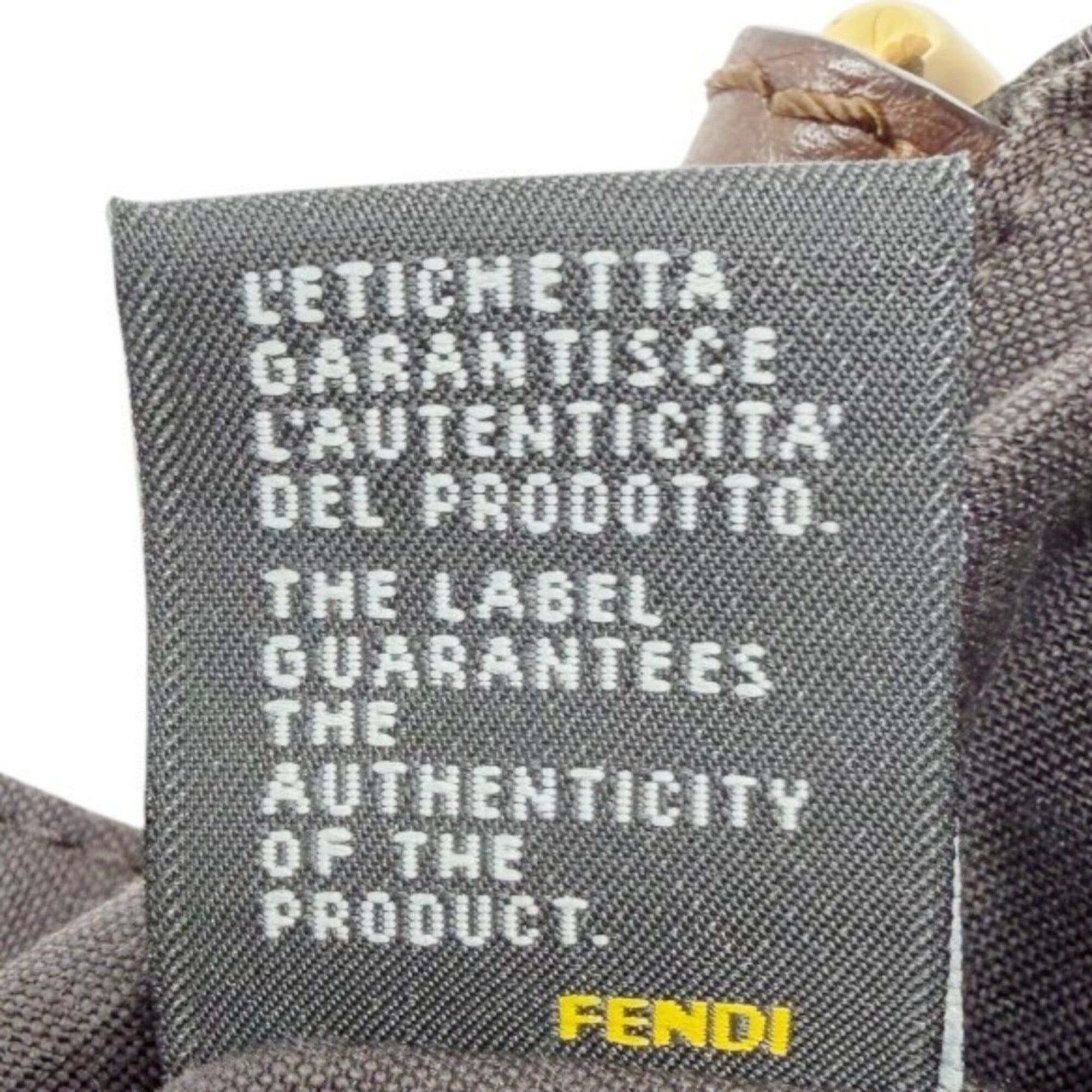 Fendi FENDI Zucca Shoulder Bag, Brown Canvas Leather, Women's Size ONE SIZE - 13 Thumbnail
