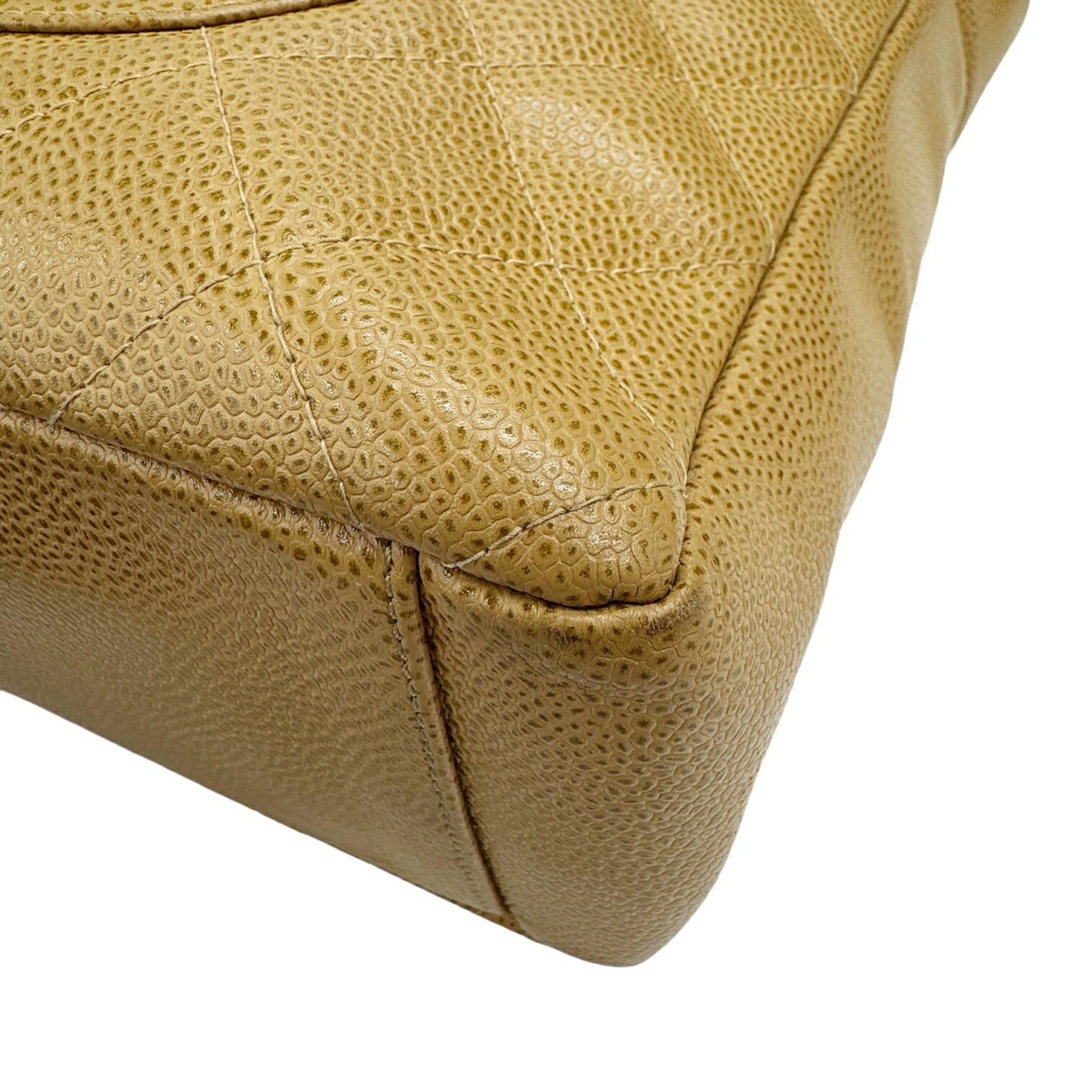 Chanel CHANEL PST Chain Tote, Caviar Leather, Beige, Tote Bag, Petite Size ONE SIZE - 7 Thumbnail
