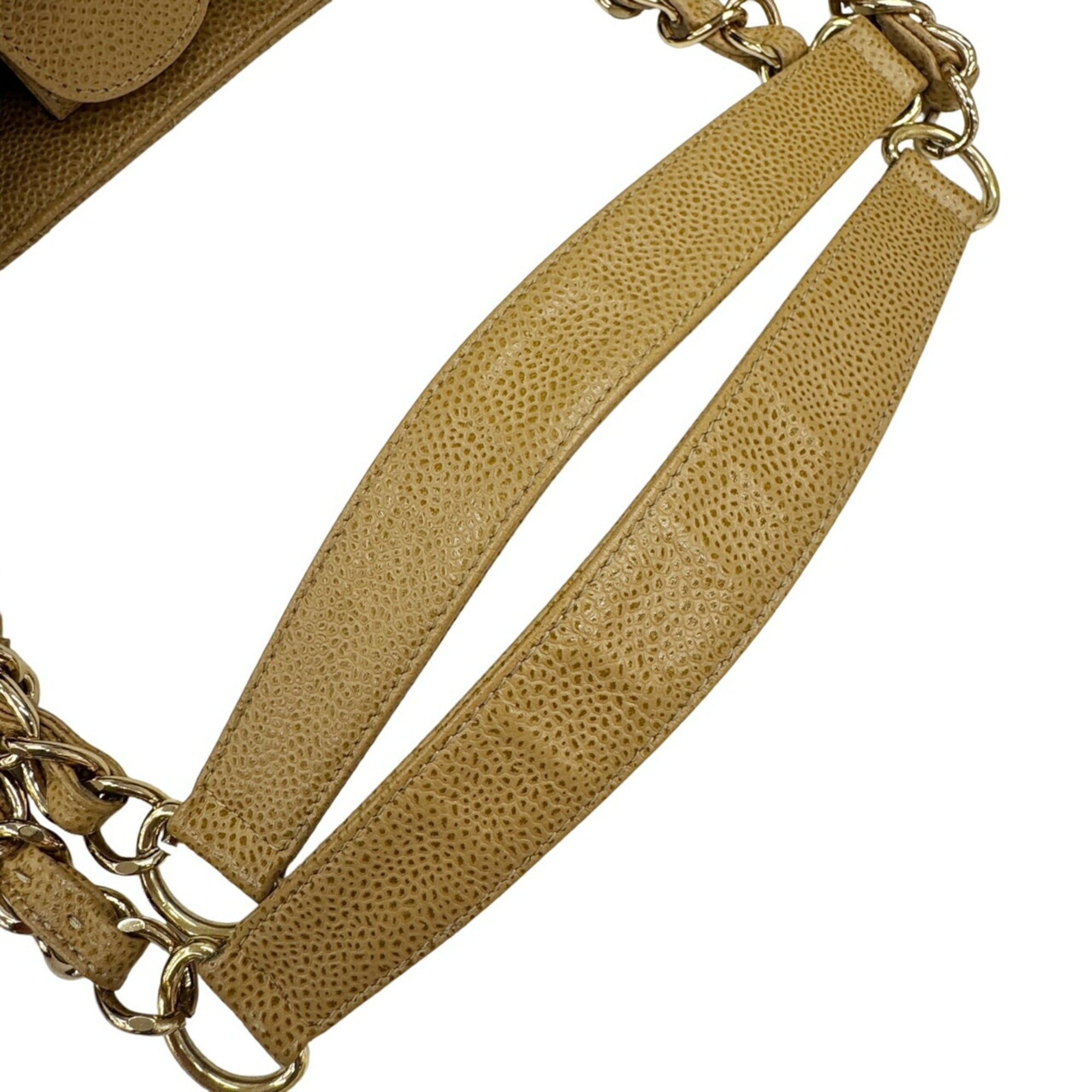 Chanel CHANEL PST Chain Tote, Caviar Leather, Beige, Tote Bag, Petite Size ONE SIZE - 11 Thumbnail