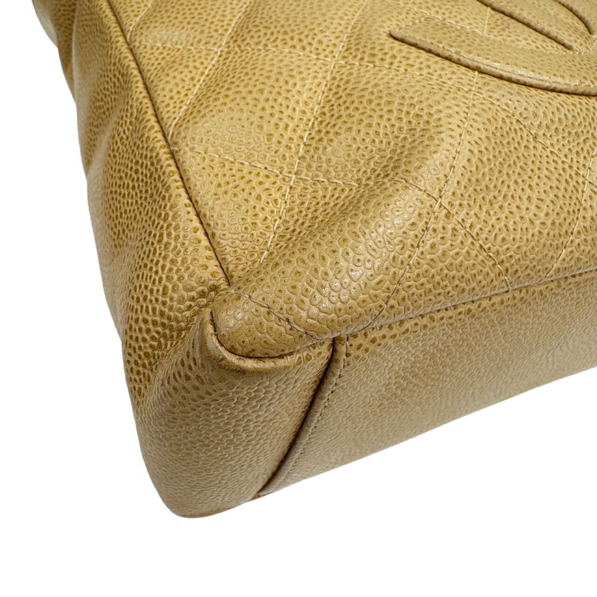 Chanel CHANEL PST Chain Tote, Caviar Leather, Beige, Tote Bag, Petite Size ONE SIZE - 6 Thumbnail