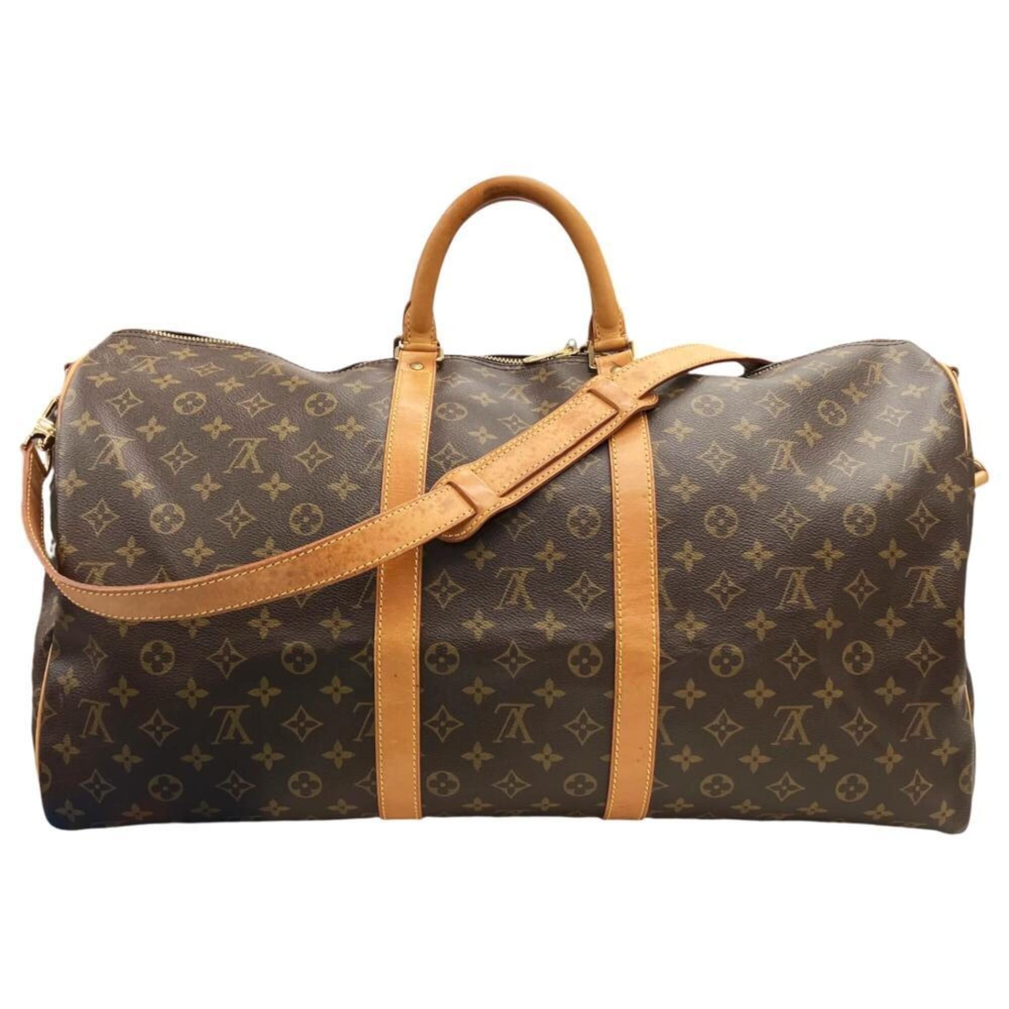 Louis Vuitton LOUIS VUITTON Keepall Bandoulière 55 M41414 TH0944 Monogram Boston Bag Shoulder for Men and Women Size ONE SIZE - 2 Thumbnail