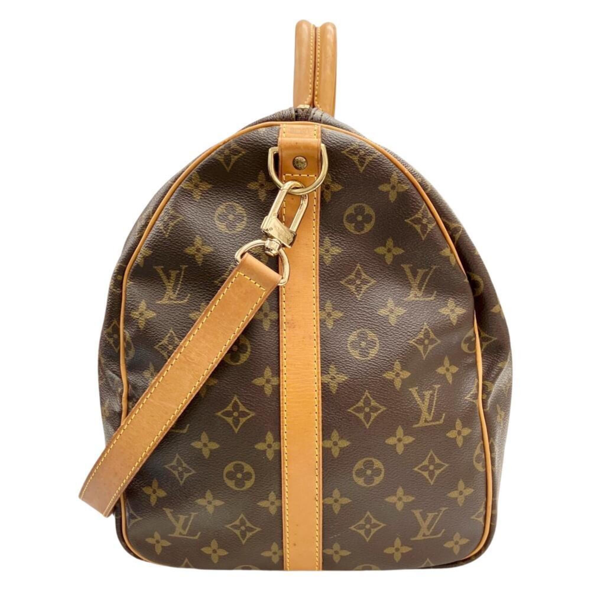 Louis Vuitton LOUIS VUITTON Keepall Bandoulière 55 M41414 TH0944 Monogram Boston Bag Shoulder for Men and Women Size ONE SIZE - 4 Thumbnail