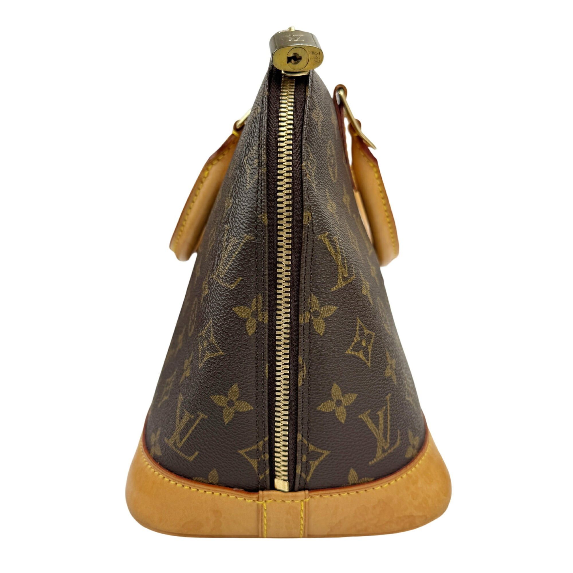 Louis Vuitton Louis Vuitton Monogram Alma PM Brown M51130 FL0013 Handbag Women's Men's Size ONE SIZE - 4 Thumbnail