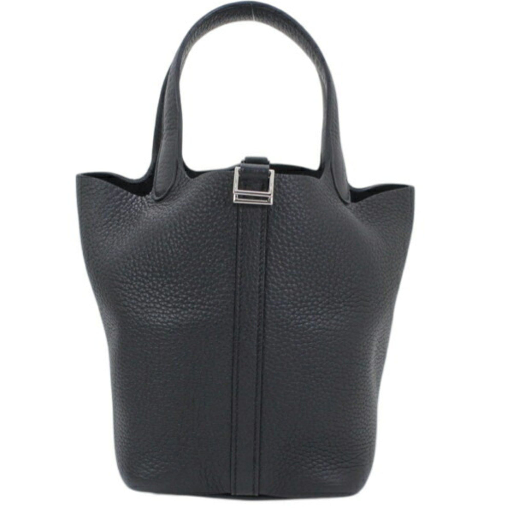 Hermes Hermes Picotin Lock PM 18 Handbag, Black, Taurillon Clemence Leather, HERMES Tote Bag, Women's T6165 Size ONE SIZE - 4 Thumbnail