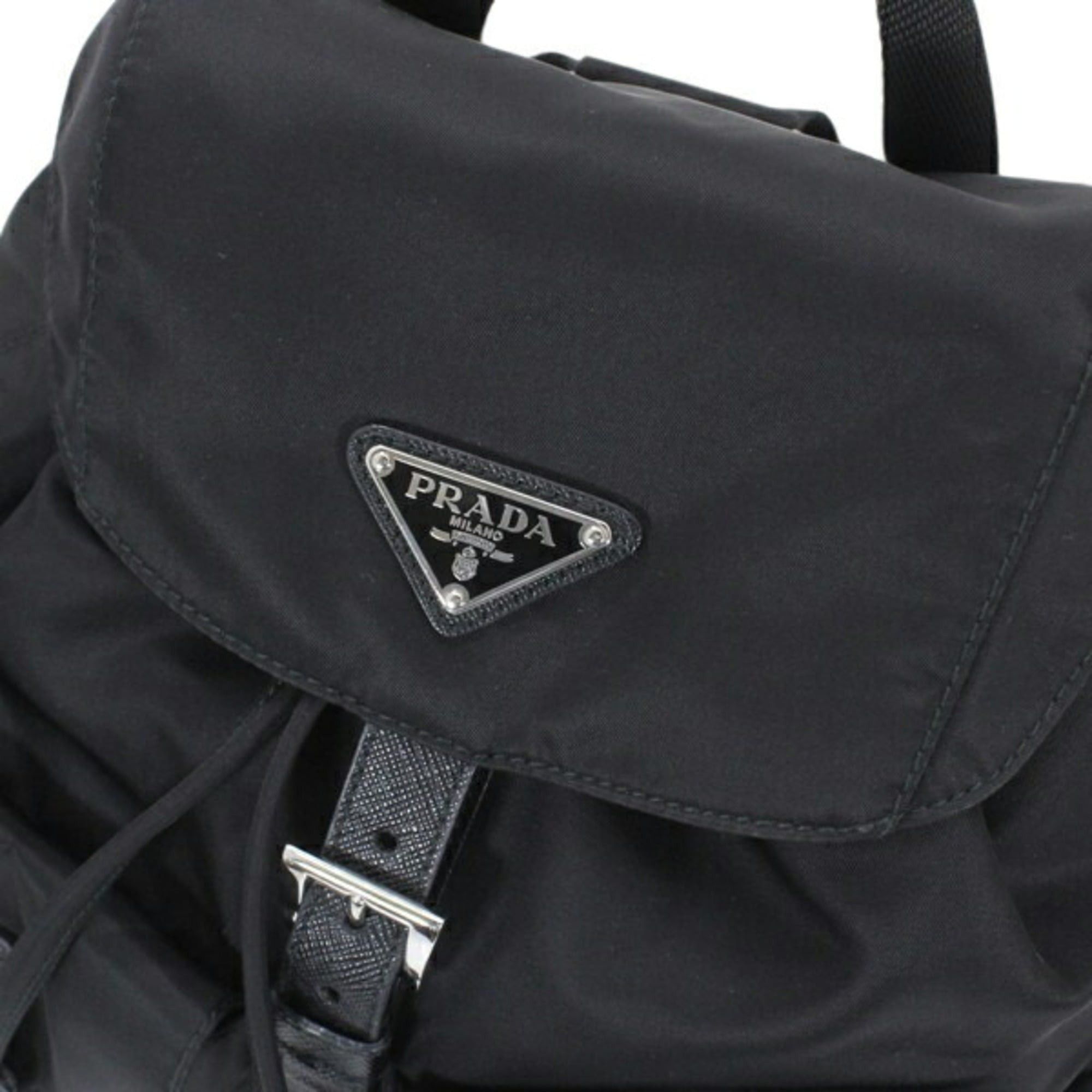 Prada Prada Backpack, Rucksack, Nylon and Leather, Black, Women's, 1BZ677 NERO PRADA KM3228 Size ONE SIZE - 5 Thumbnail