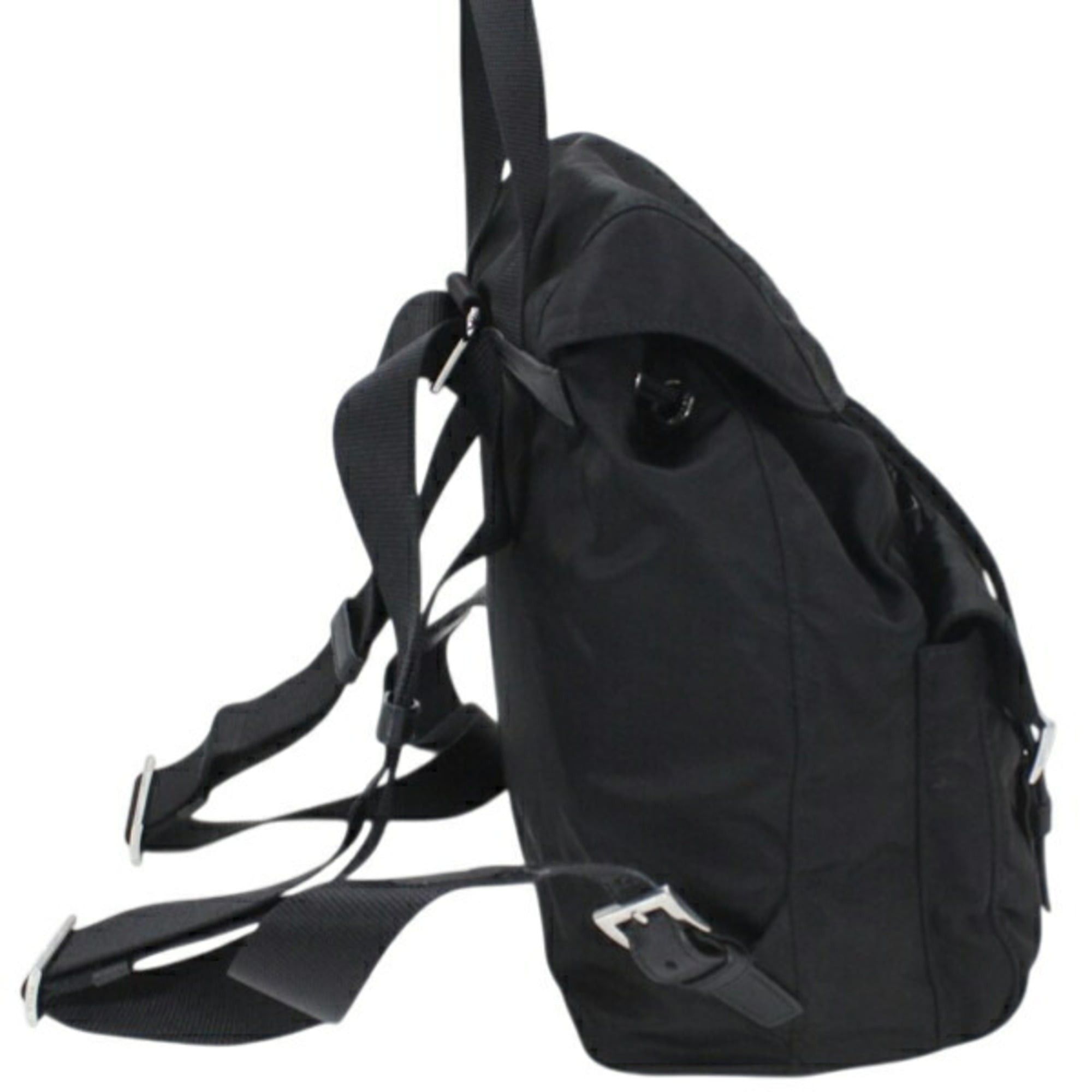 Prada Prada Backpack, Rucksack, Nylon and Leather, Black, Women's, 1BZ677 NERO PRADA KM3228 Size ONE SIZE - 2 Thumbnail