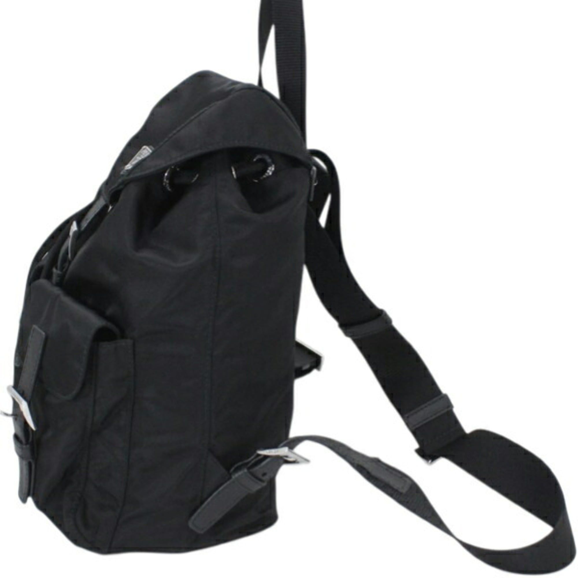 Prada Prada Backpack, Rucksack, Nylon and Leather, Black, Women's, 1BZ677 NERO PRADA KM3228 Size ONE SIZE - 3 Thumbnail