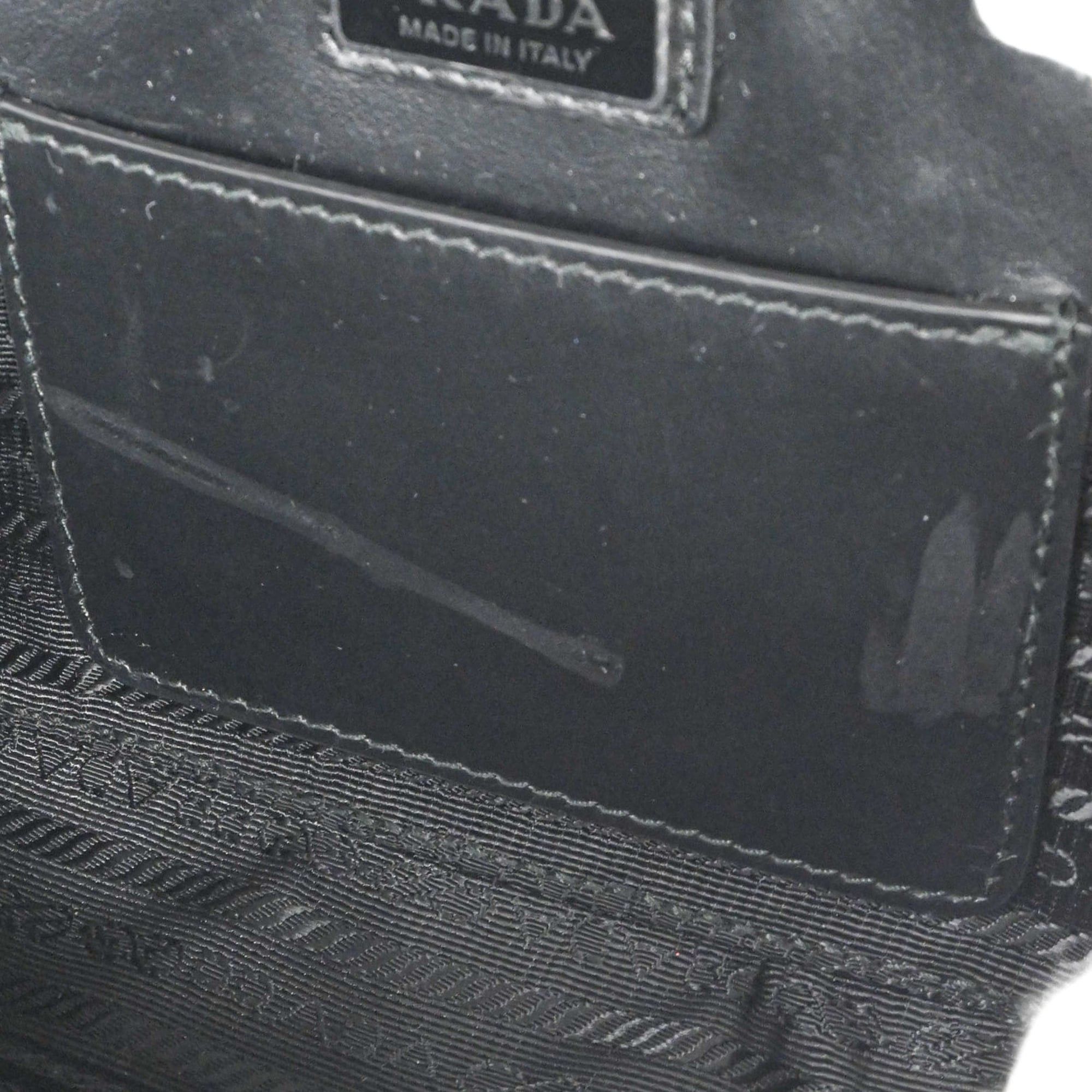 Prada PRADA Brick Saffiano Leather Shoulder Bag, Black, 2VH173 Size ONE SIZE - 14 Thumbnail